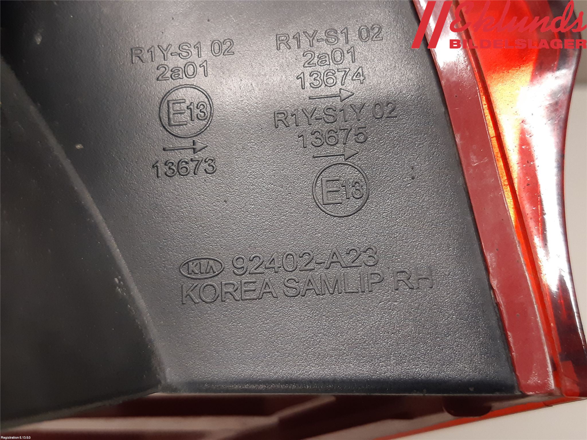 Kia CEED 12-18 Bakljus Höger