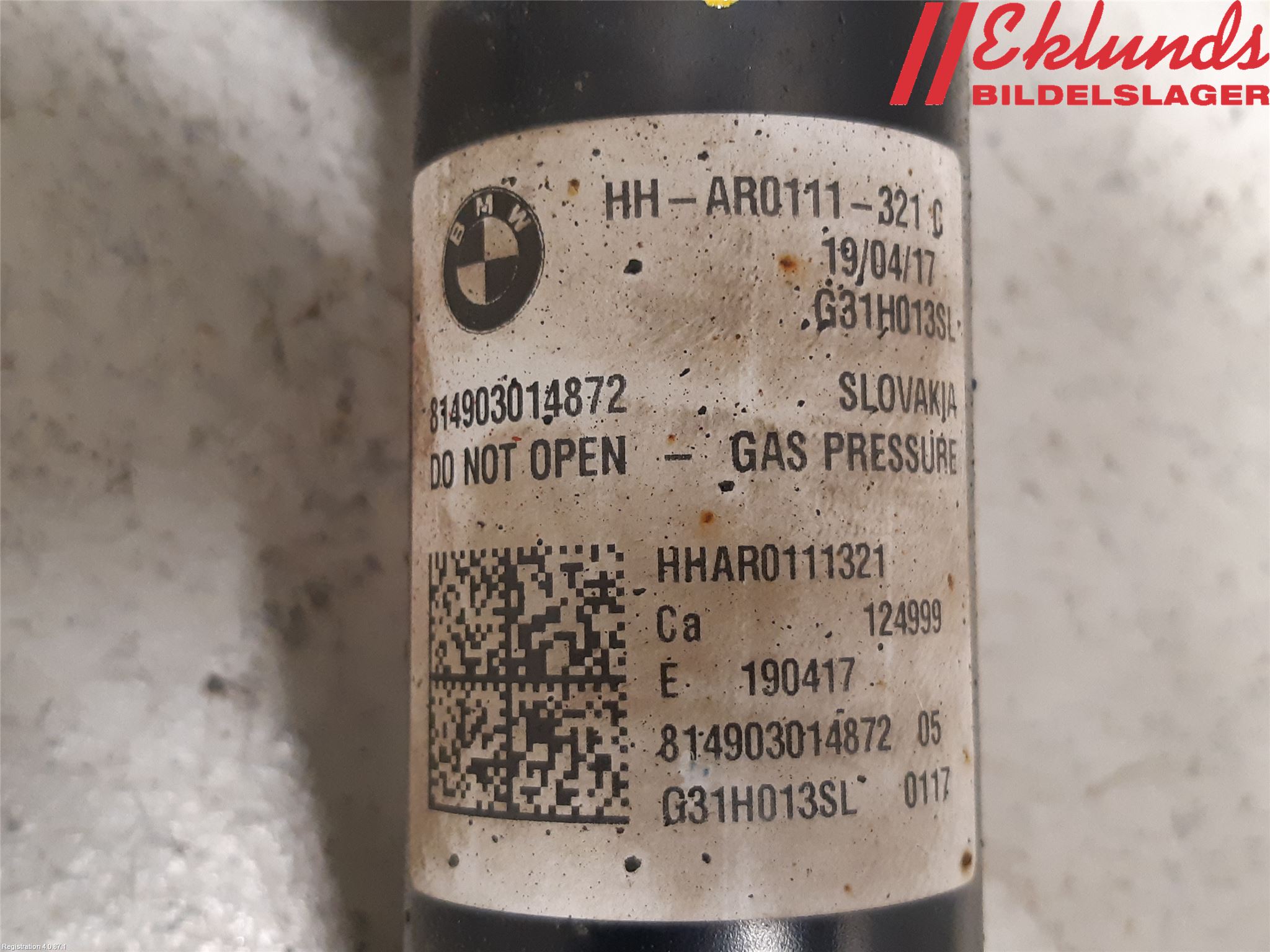BMW 5 G30/G31/F90 17-23 Fjäderben Bak Vänster