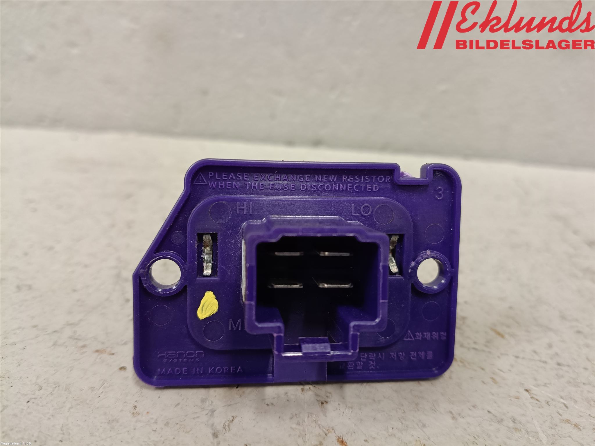 Kia PICANTO 17- Värmefläktsmotstånd