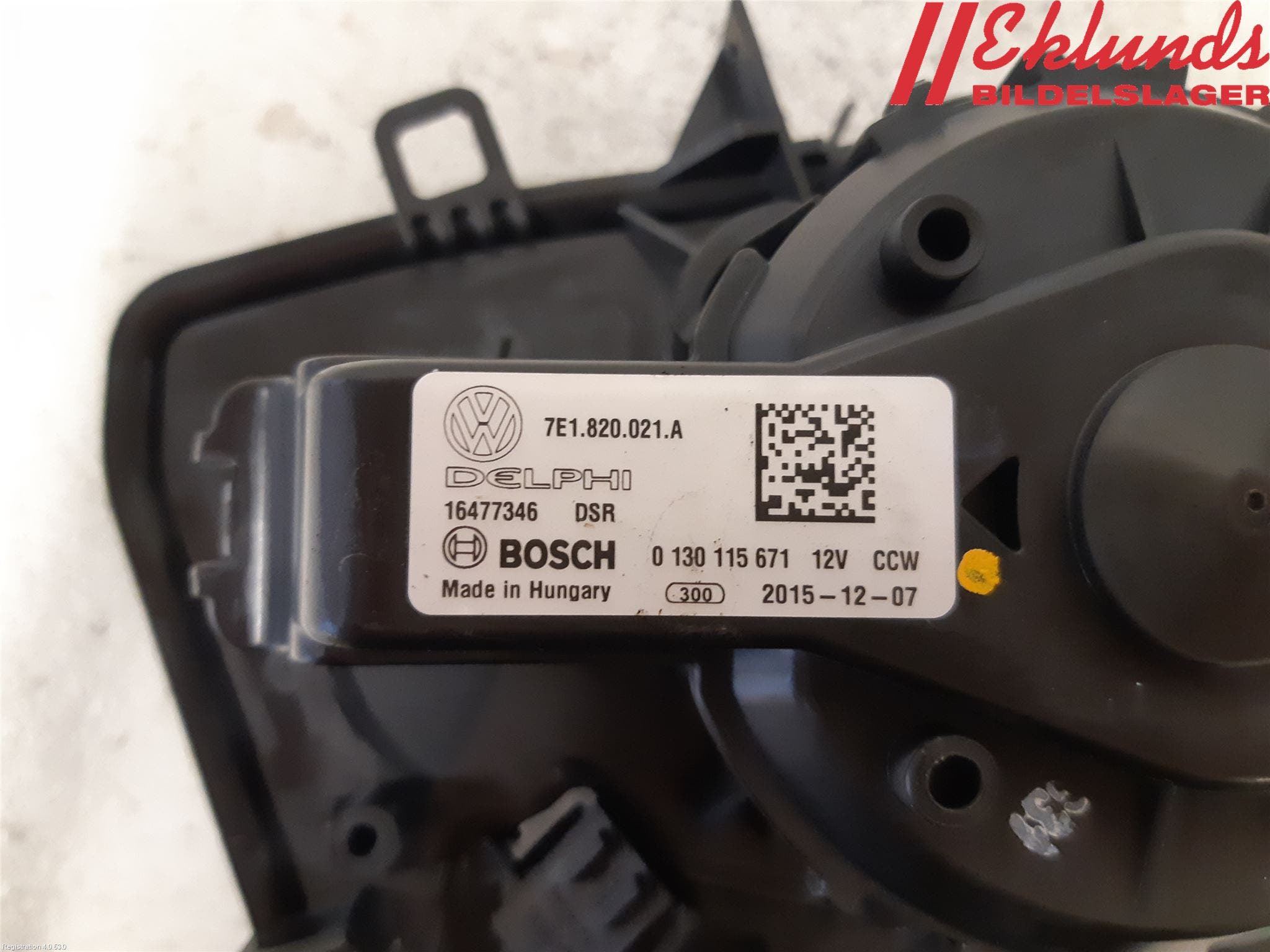 Volkswagen VW TRANSP/CARAVELLE (T6) 16-22 Värmefläkt