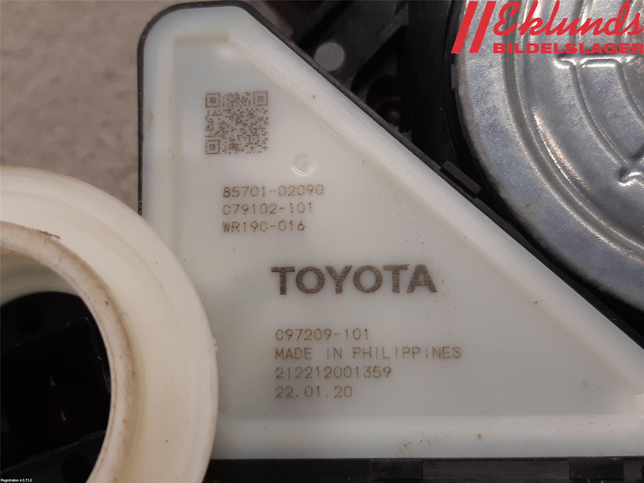 Toyota COROLLA 19- Fönsterhiss El Kompl