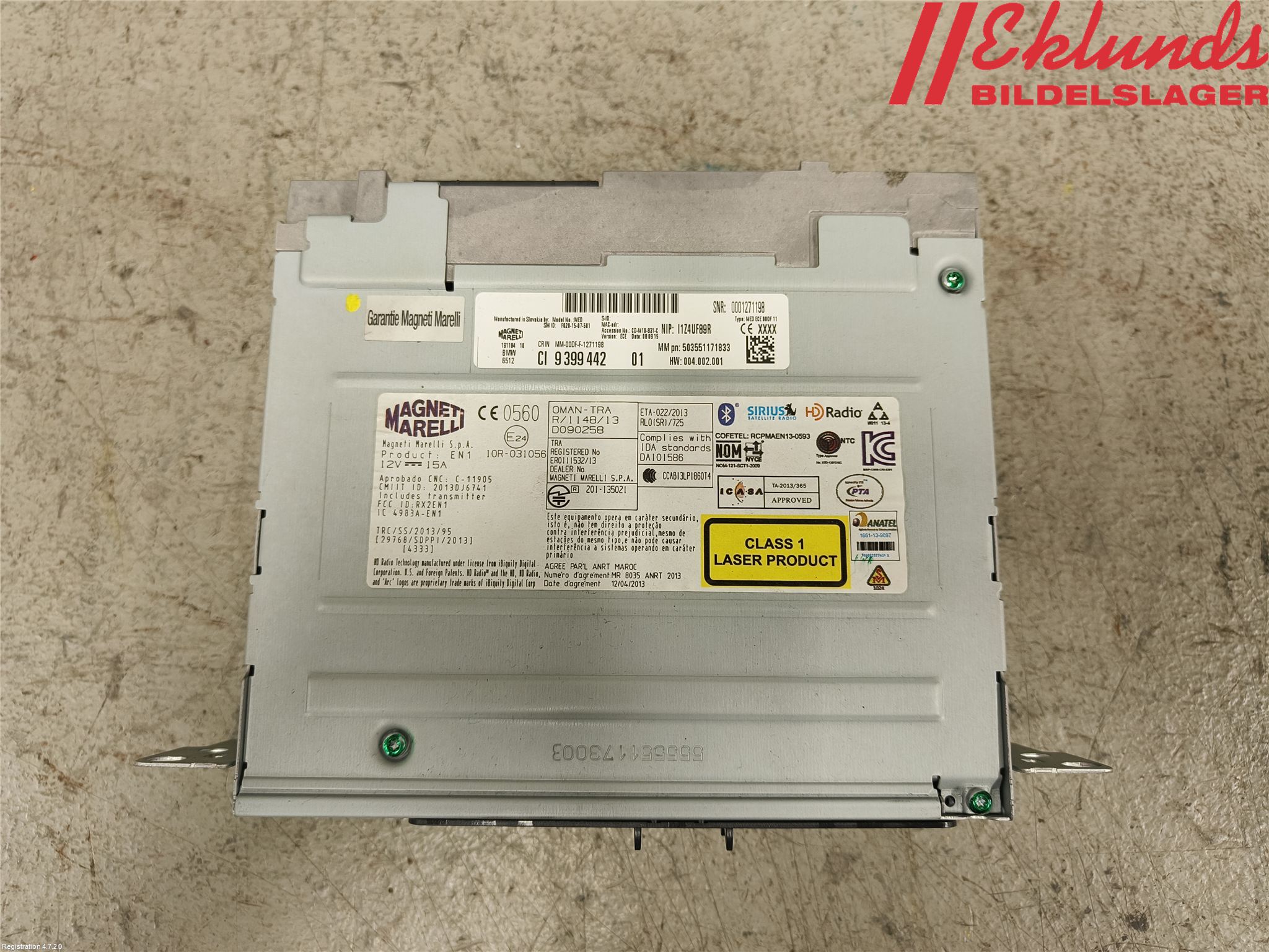 BMW 3 F30/F31/F80 12-19 Cd Radio - Multimediapanel