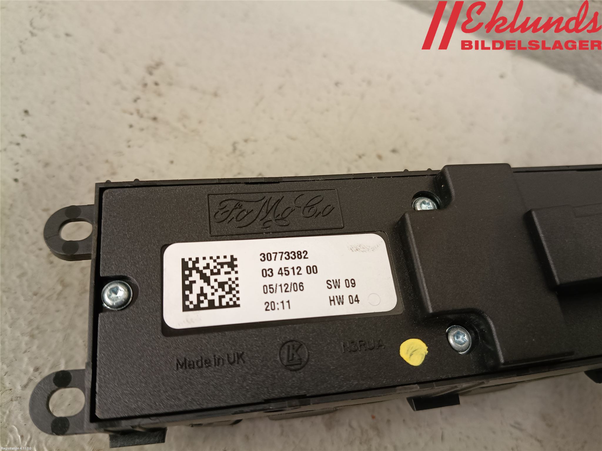 Volvo S80 07-13 Strömställare Elhiss