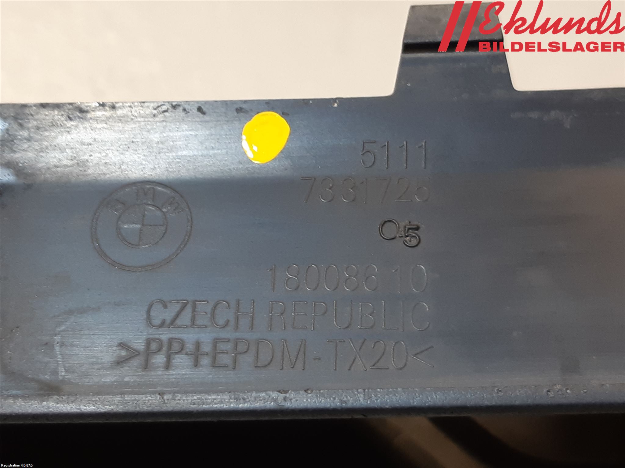 BMW 5 F10/F11/F18 09-17 Stöt Utfyllnad-List-Grill