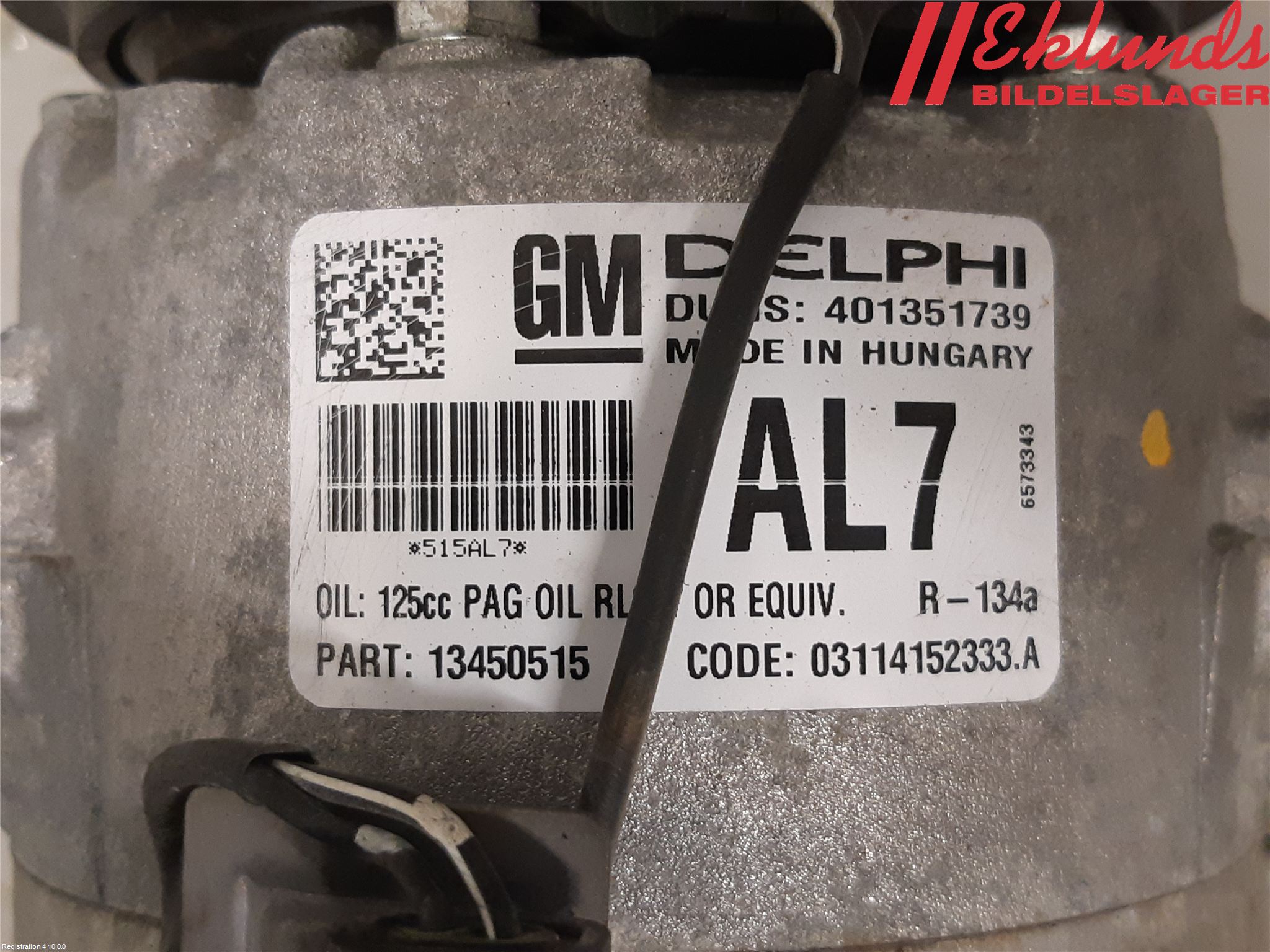 Opel ASTRA J 10-15 Ac Kompressor