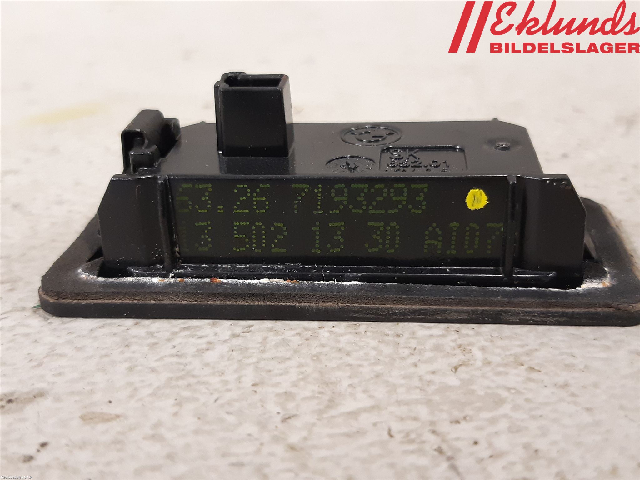 BMW X1 E84 10-15 Skylt Belysning