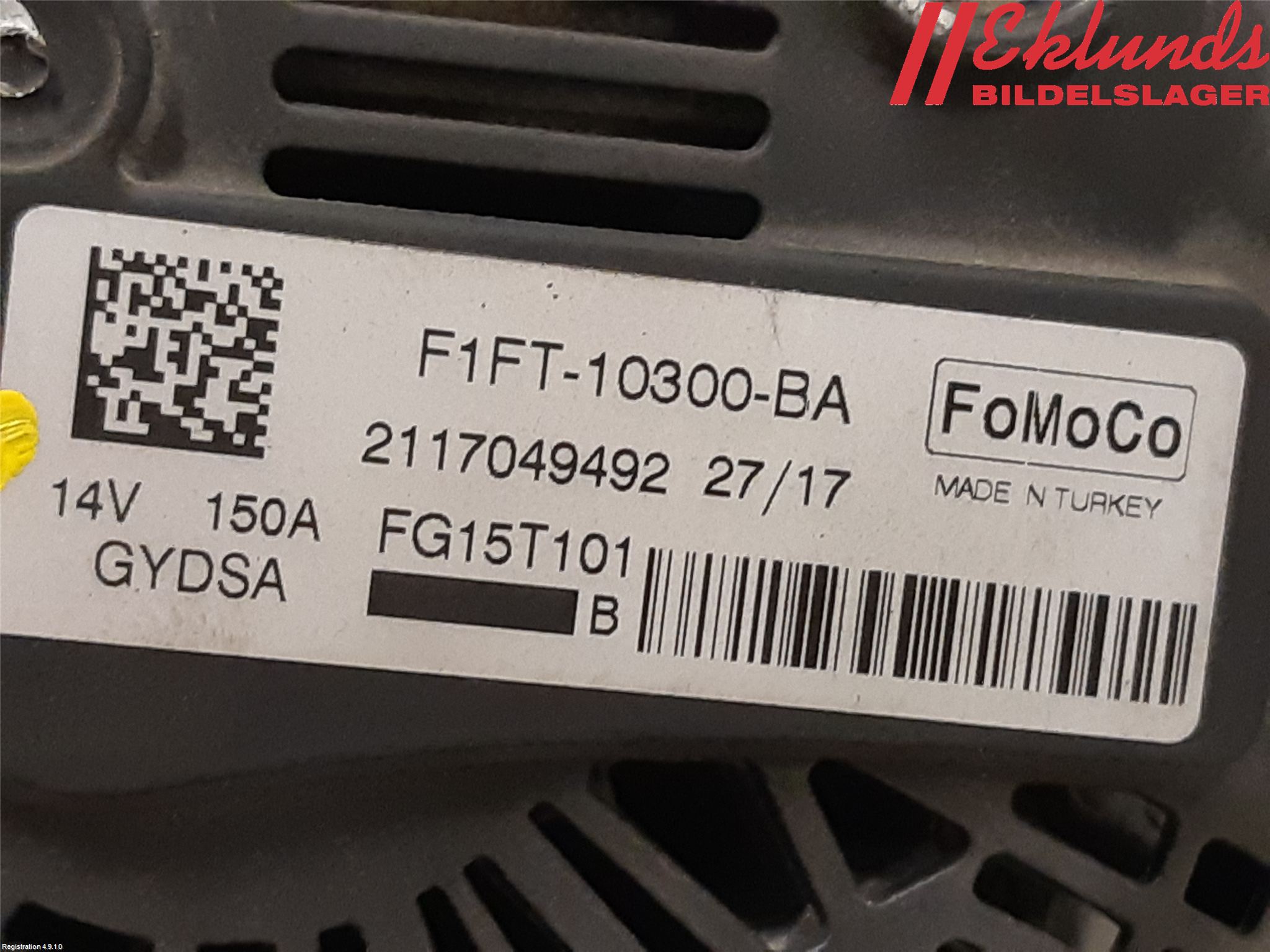 Ford KUGA 17-19 Generator