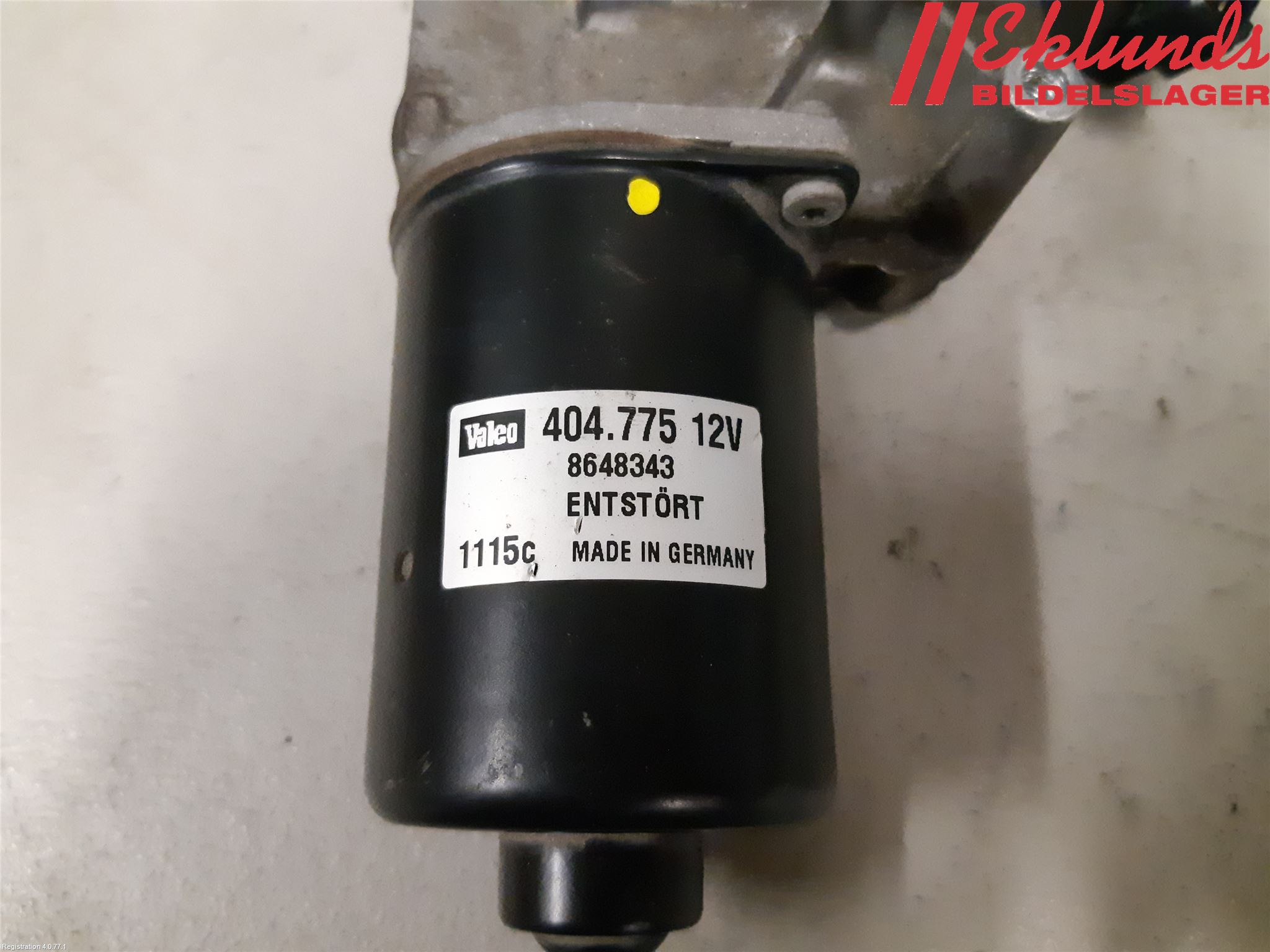 Volvo V70 05-08 Torkarmotor Vindruta