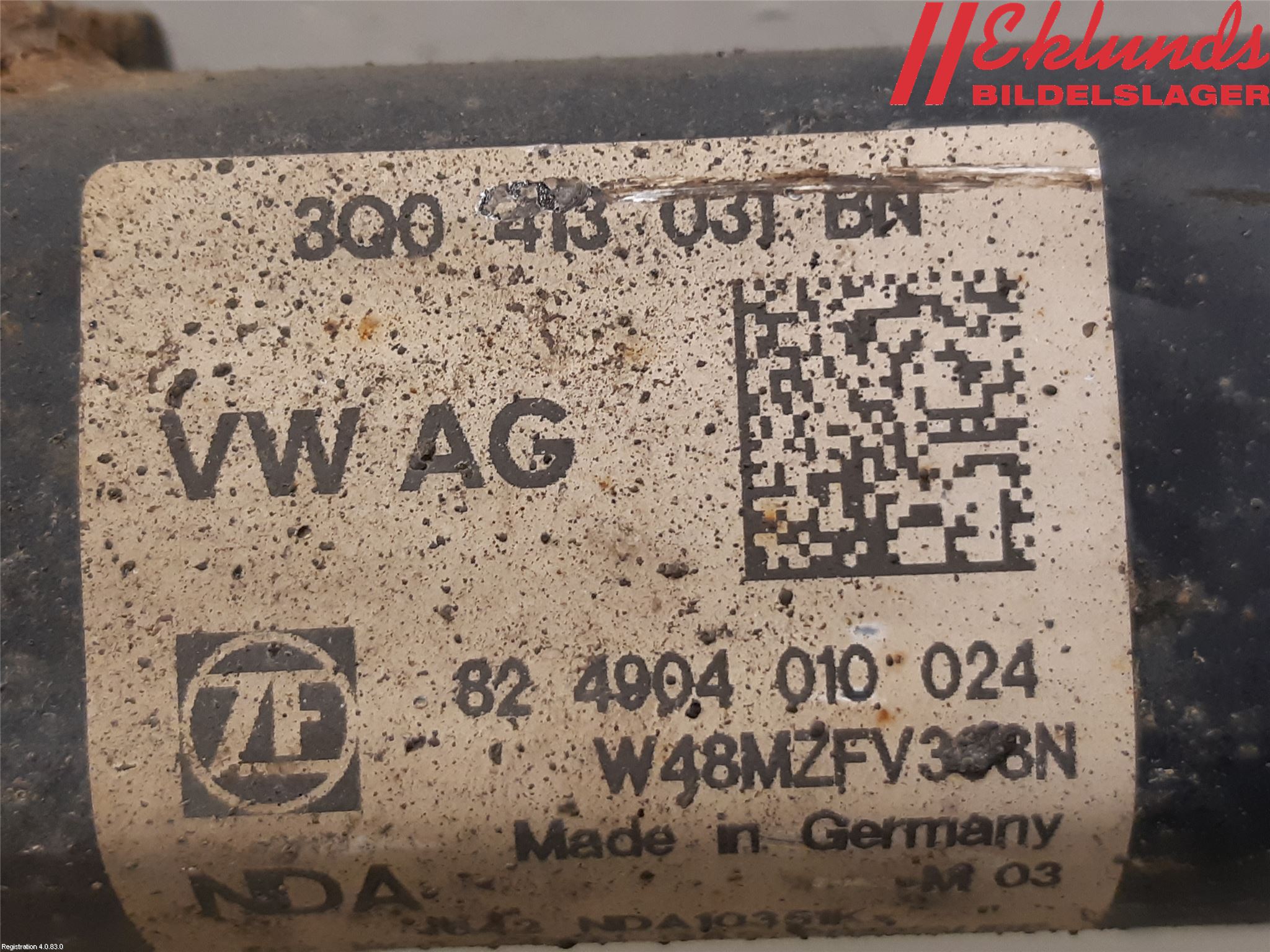 Volkswagen VW PASSAT 15-19 Fjäderben Fram Höger