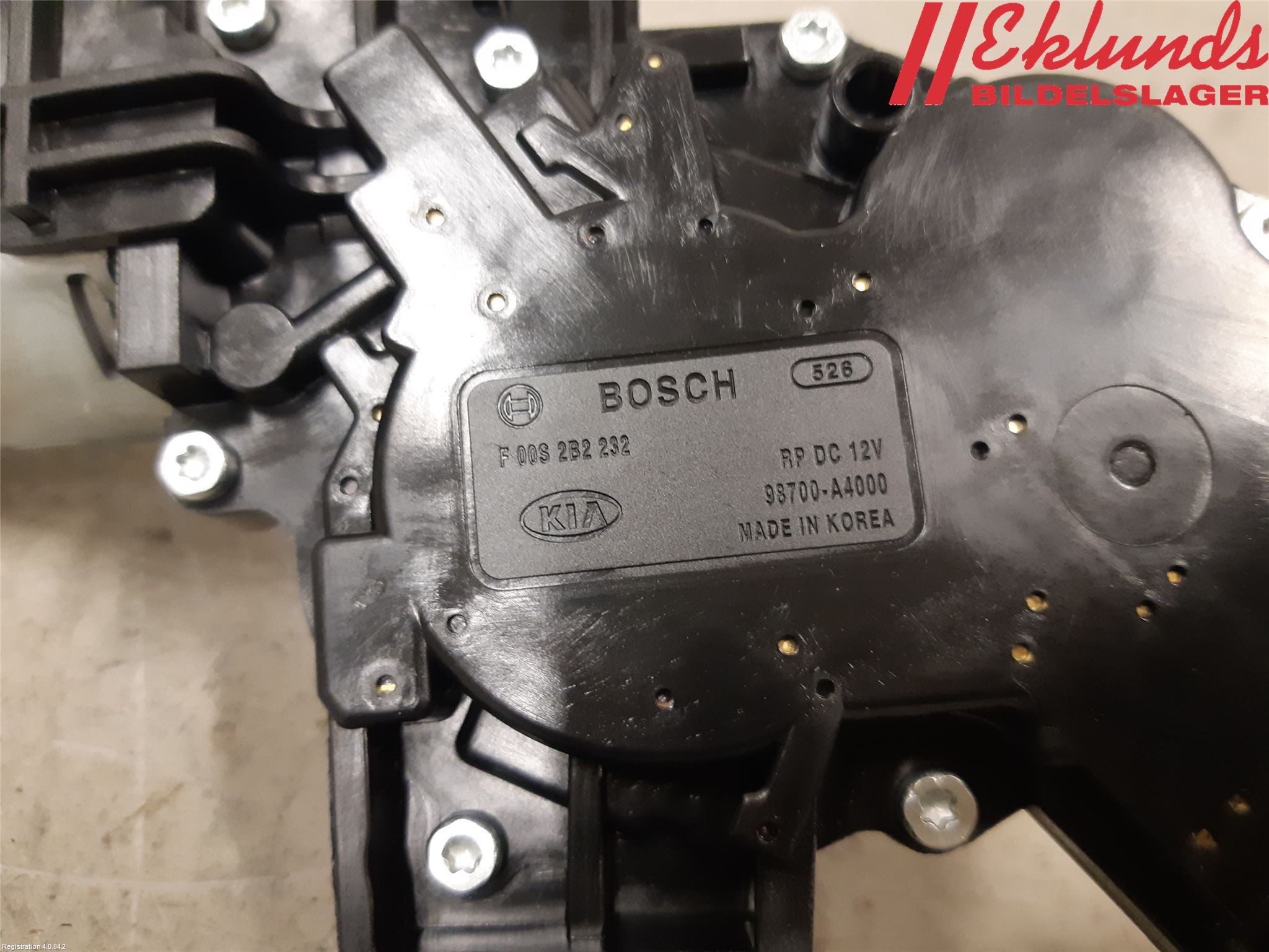 Kia CARENS III 13-19 Torkarmotor Baklucka