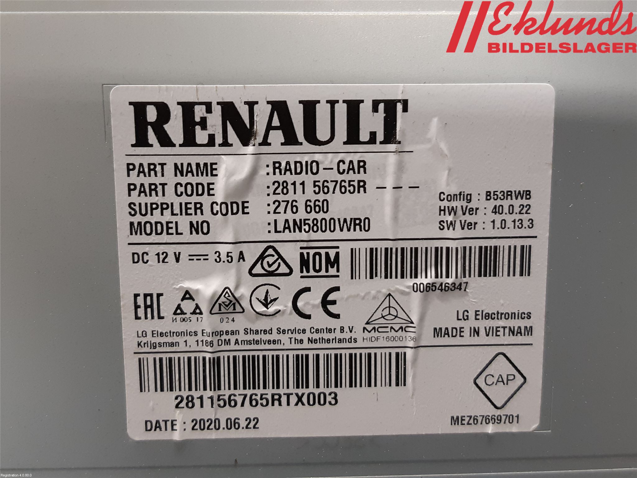 Fiat TALENTO 16- Cd Radio - Multimediapanel