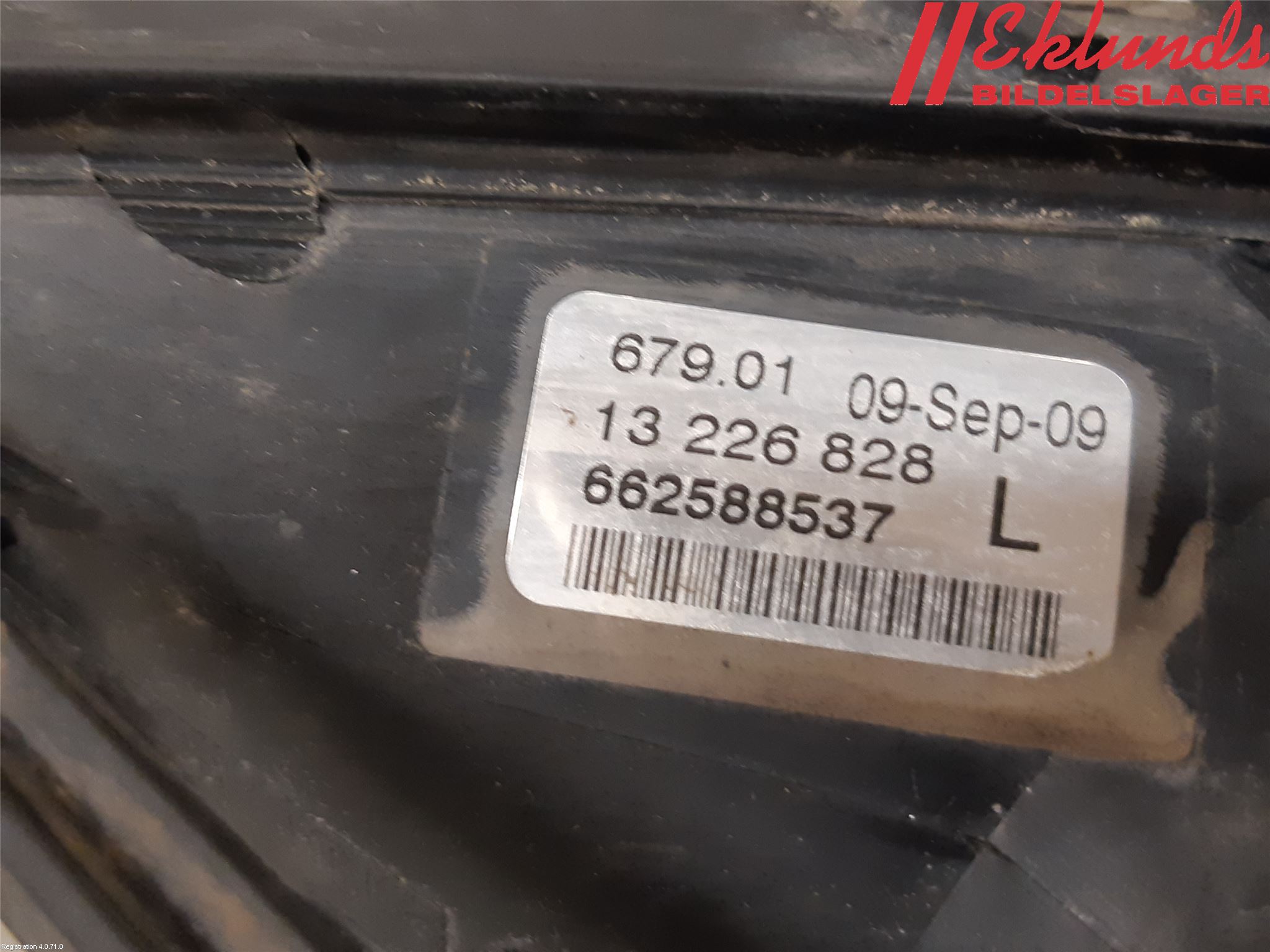 Opel INSIGNIA 09-16 Dimljus-Varselljus Fram