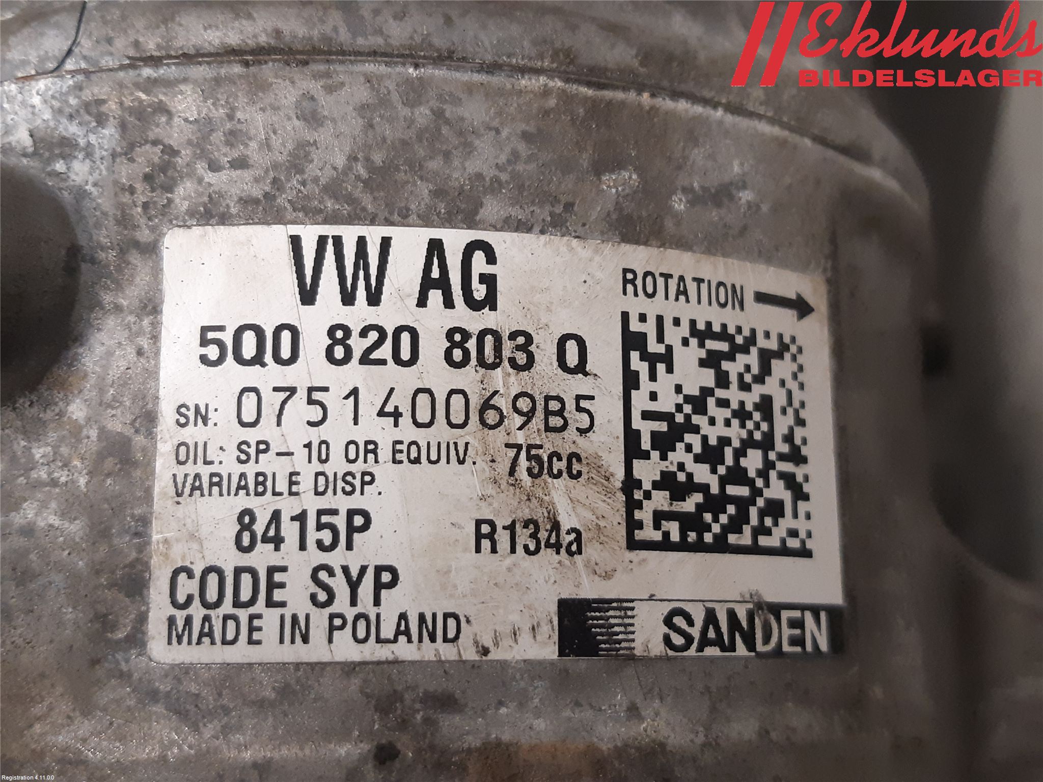 Volkswagen VW CRAFTER II / E-CRAFTER 17- Ac Kompressor