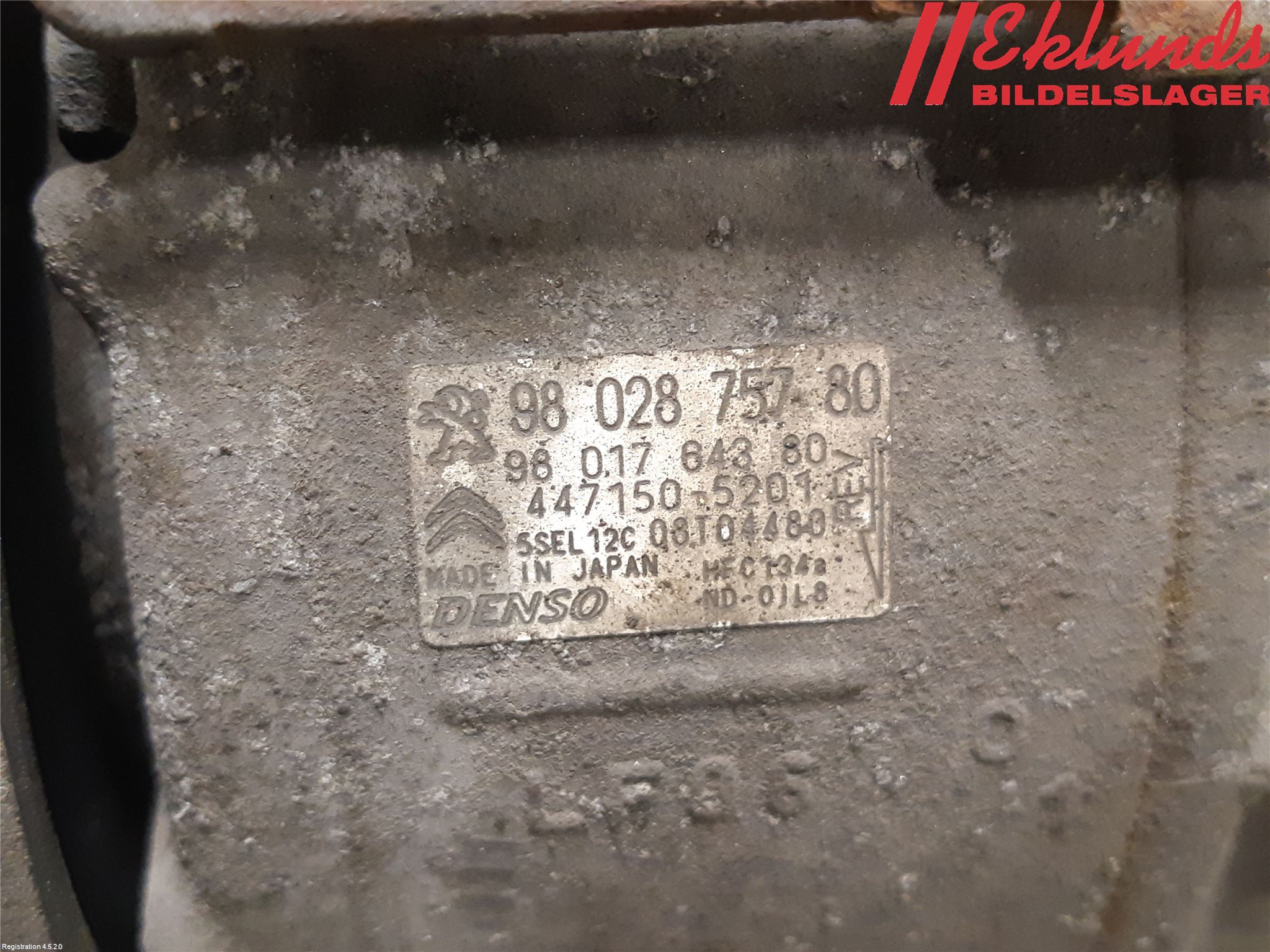 Citroen BERLINGO 08-18 Ac Kompressor