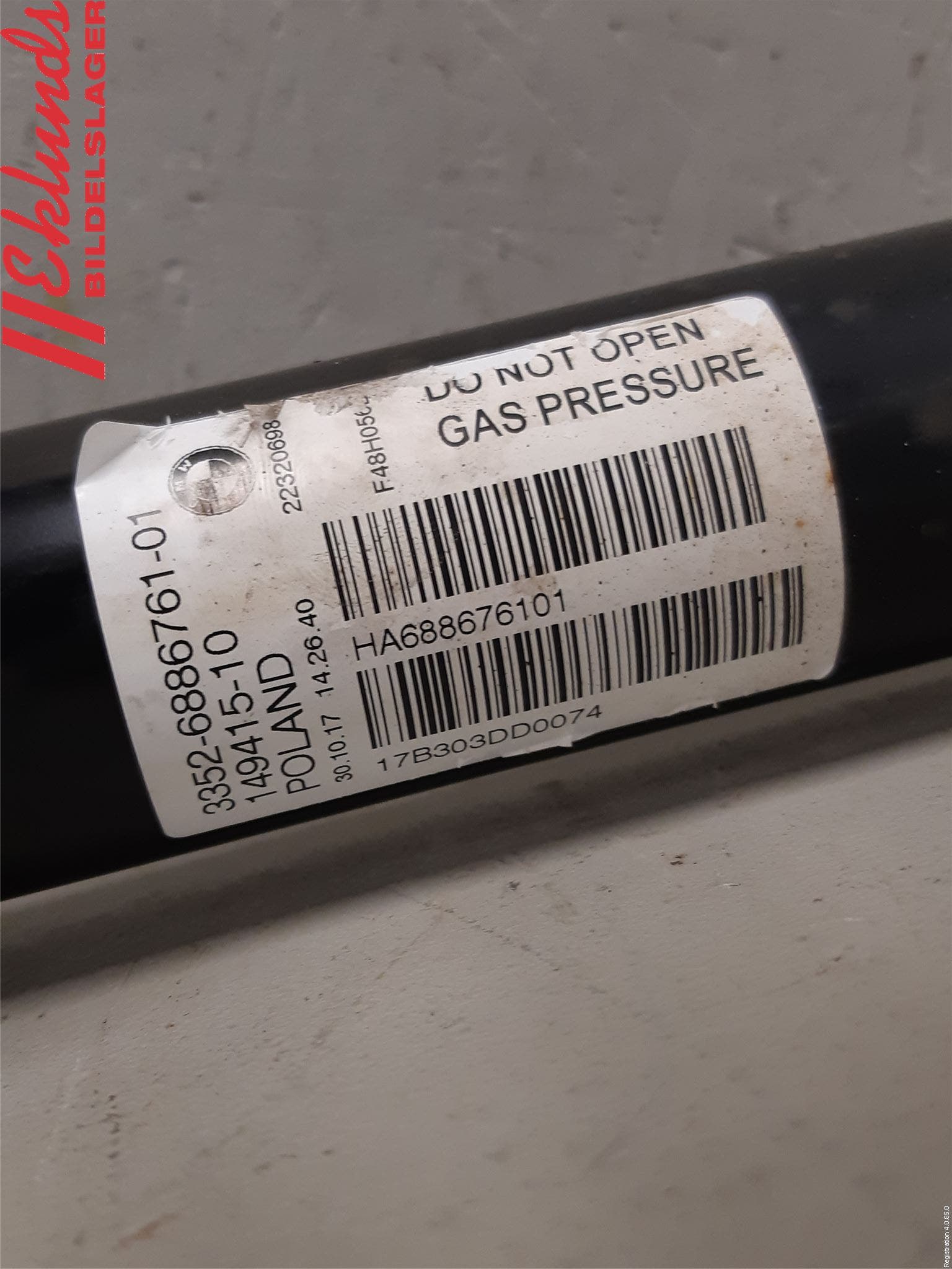 BMW X1 F48 15-22 Stötdämpare Bak