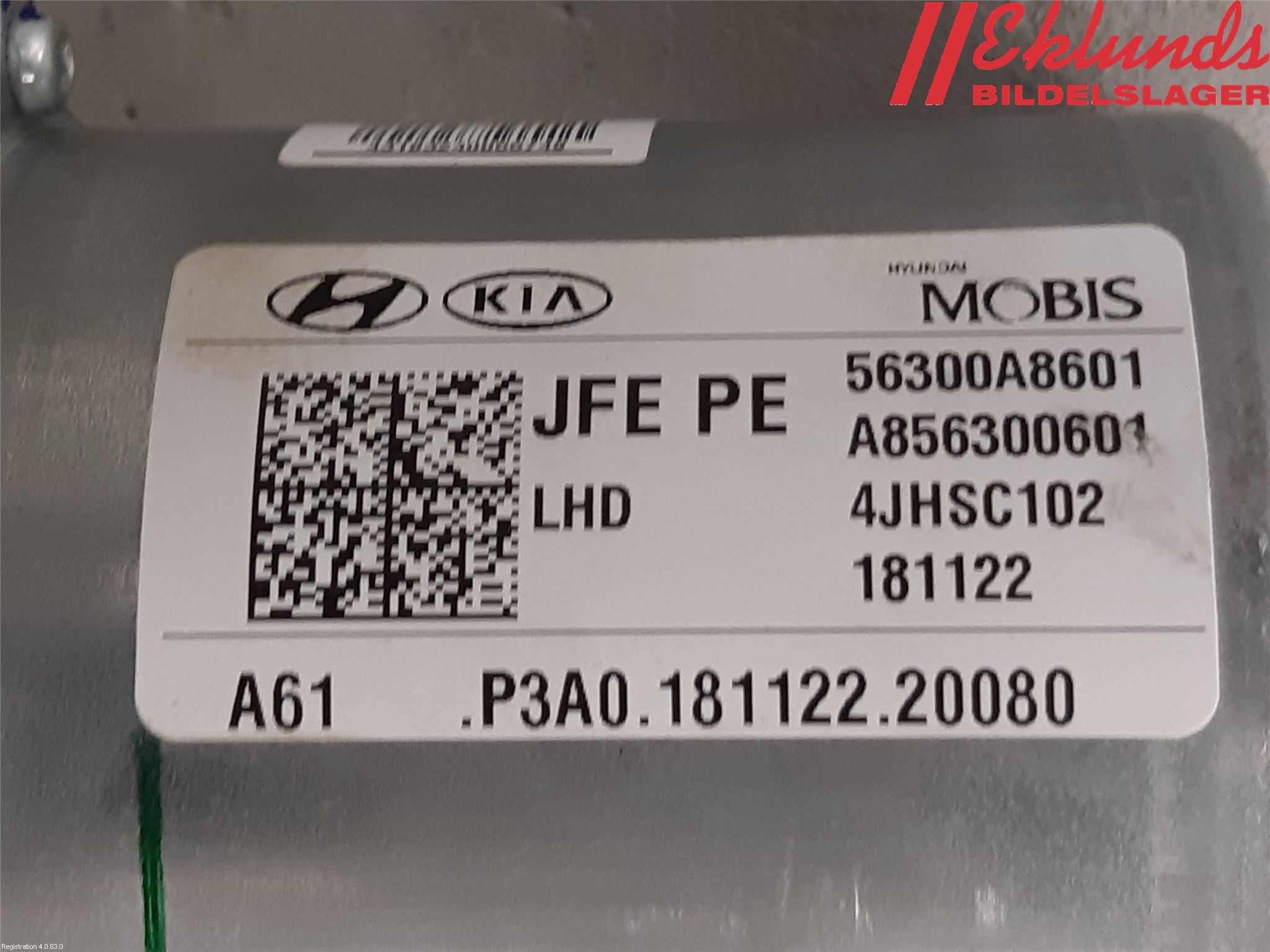 Kia OPTIMA 16-20 Rattaxelagg Med Inb Servo