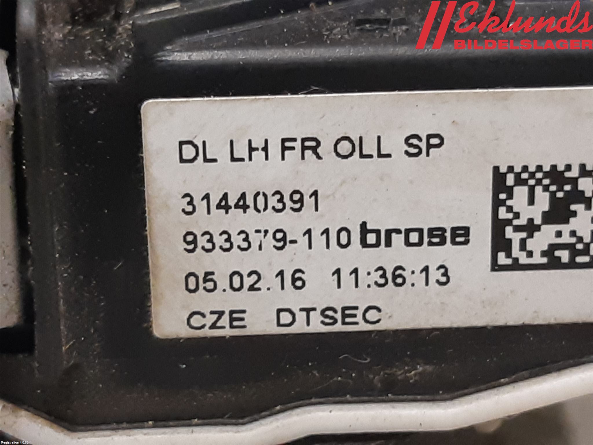 Volvo V40 12-19 Låskista-Dörrlås