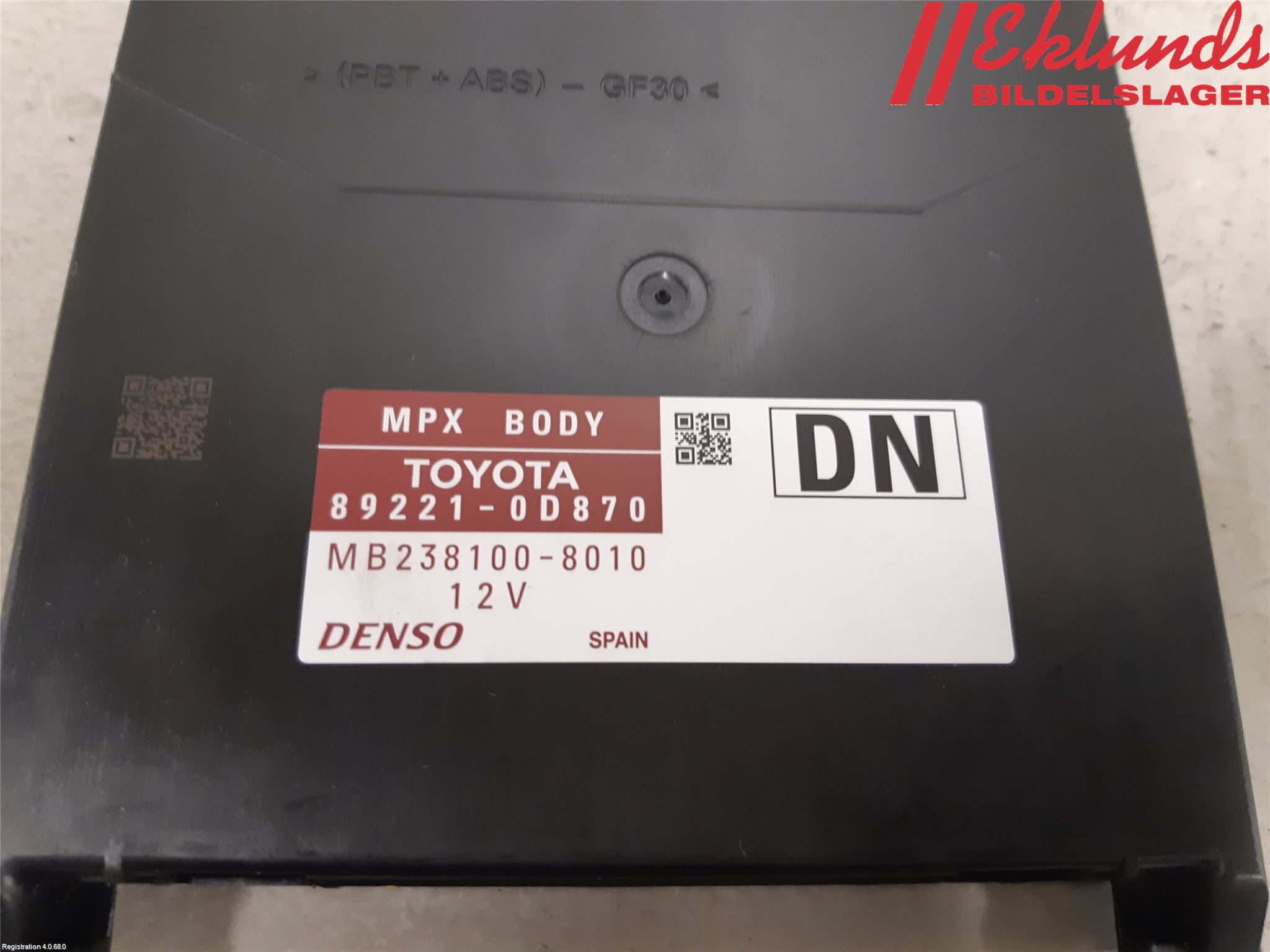 Toyota YARIS XP130 15-20 Styrenhet Övrigt