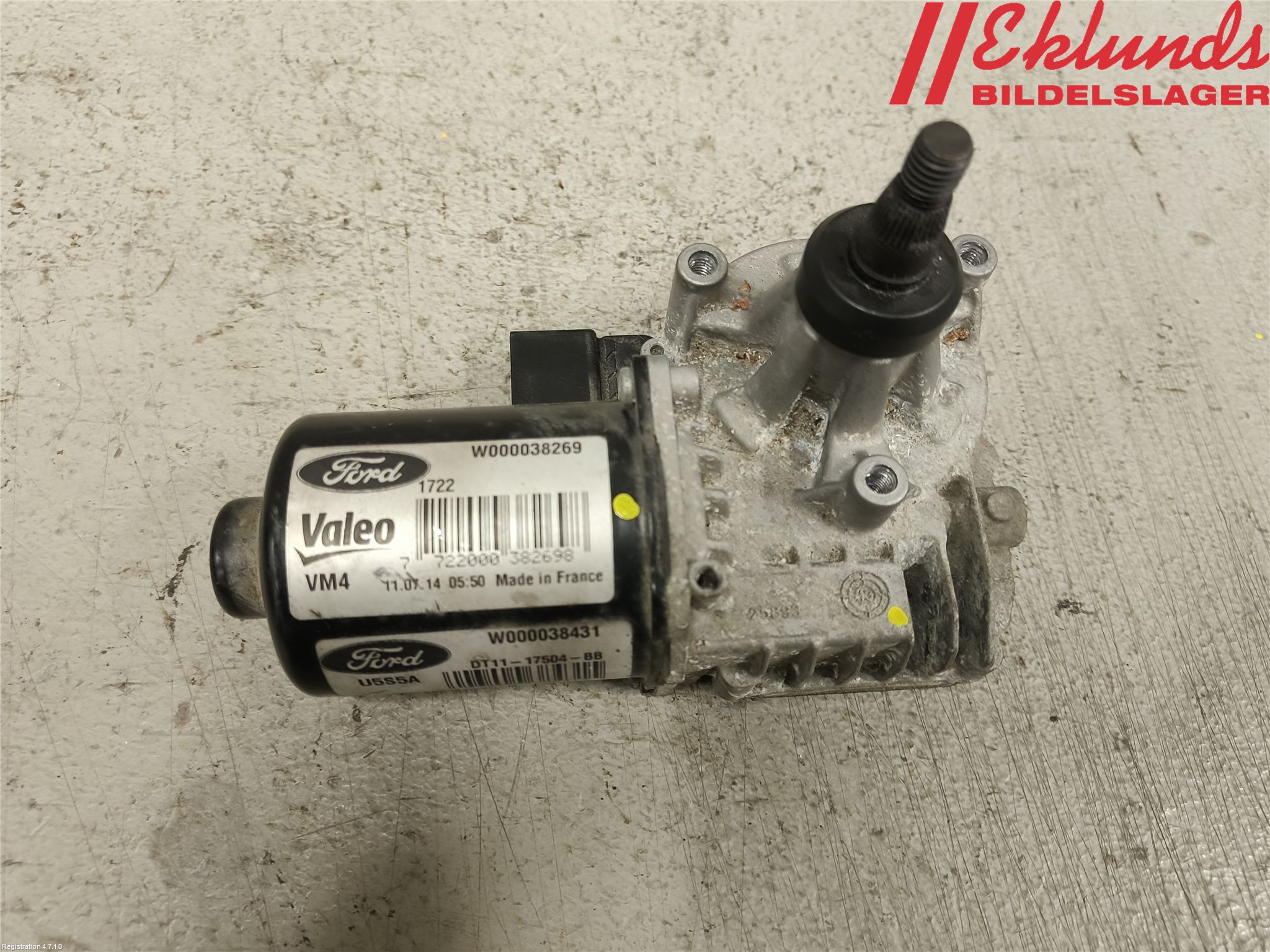 Ford TRANSIT/TOURNEO CONNECT 13-22 Torkarmotor Vindruta