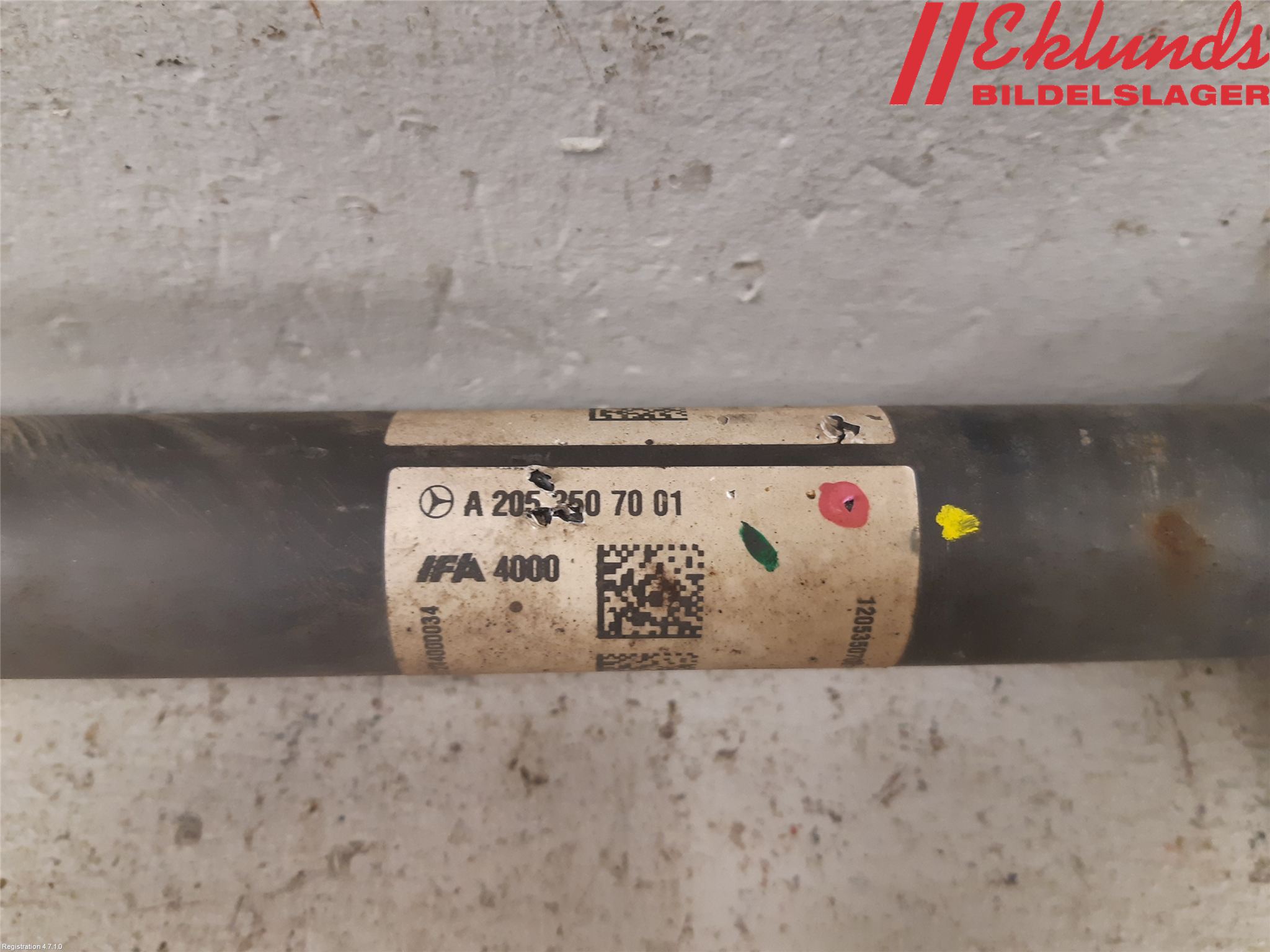 Mercedes-Benz MB C-KLASS (W205) 14-21 Drivaxel Bak Vänster