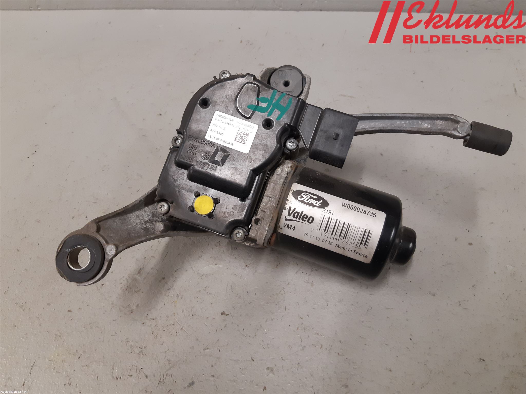 Ford TRANSIT/TOURNEO CUSTOM 13-24 Torkarmotor Vindruta