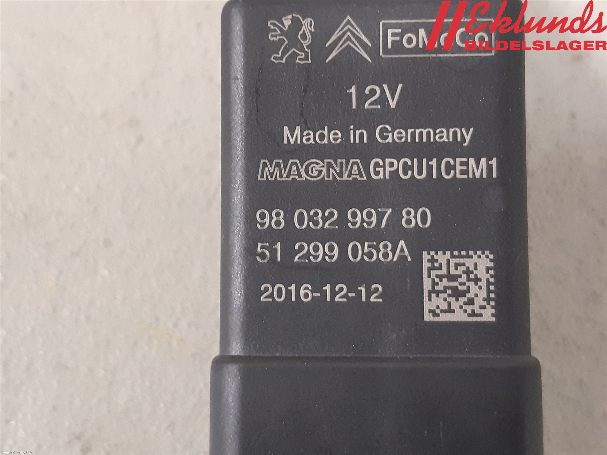 Peugeot PARTNER 16-18 Glödstift