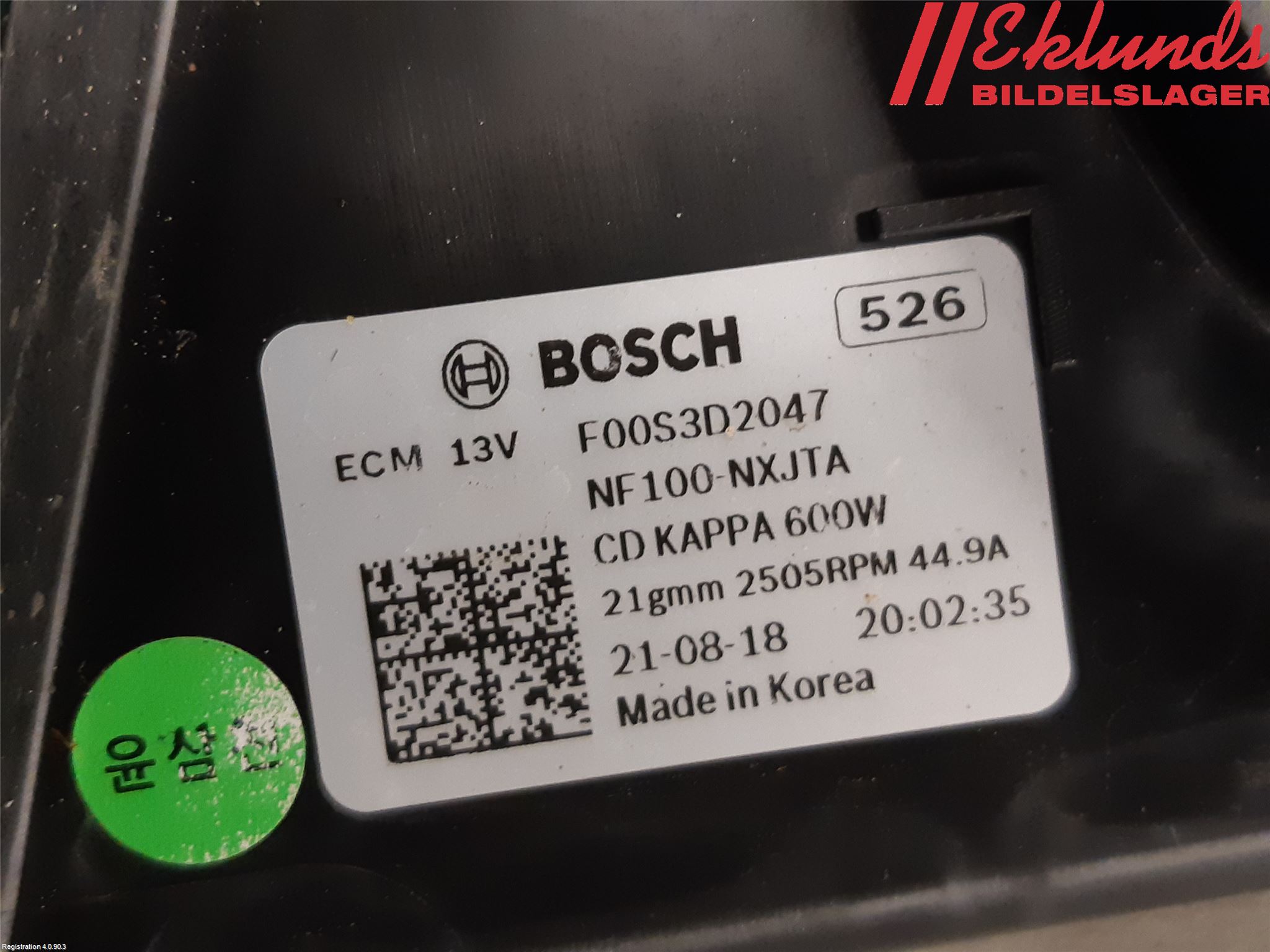 Kia CEED/CEED SW 19- Kylfläkt El