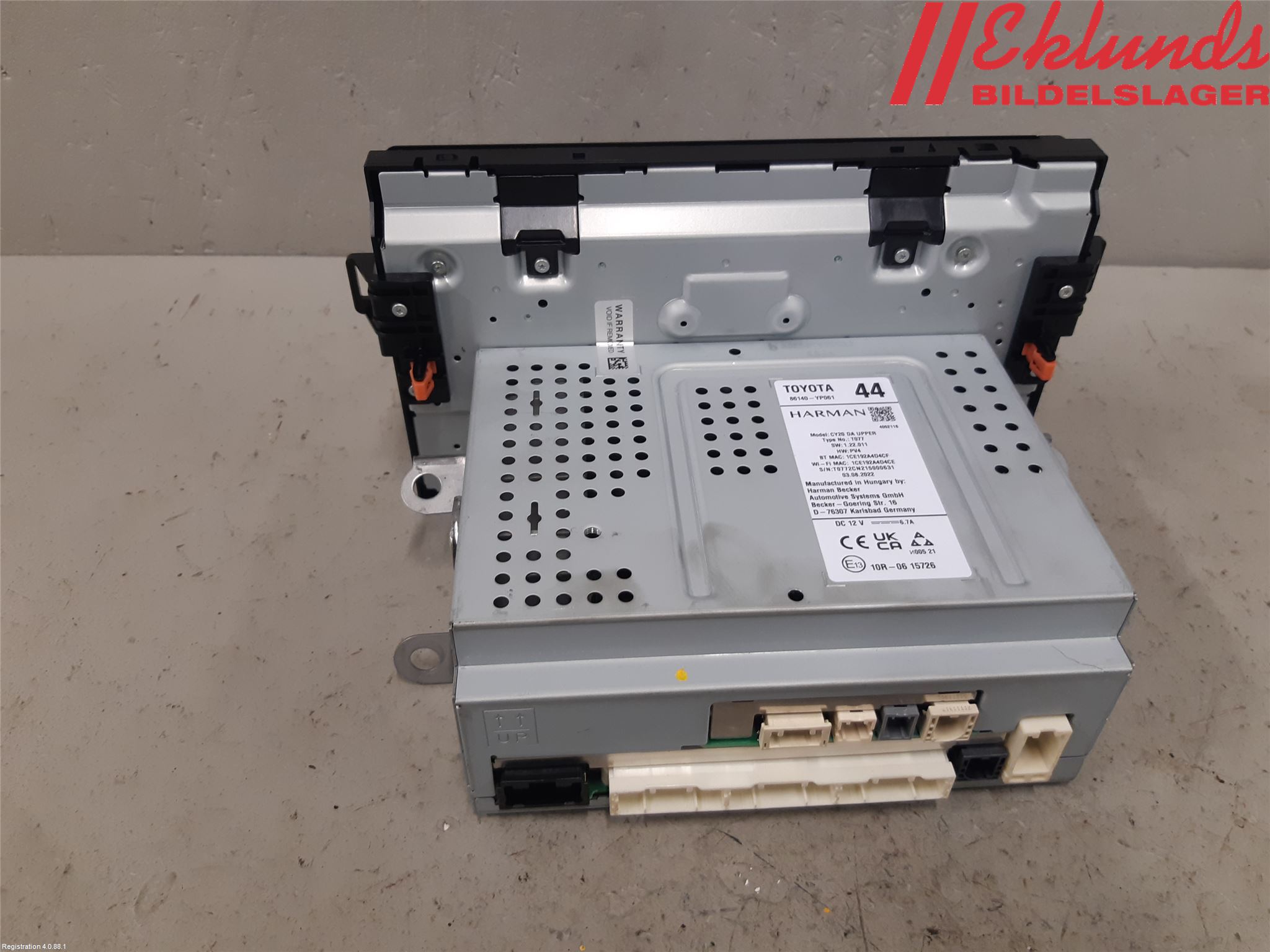 Toyota YARIS XP21 20- Cd Radio - Multimediapanel