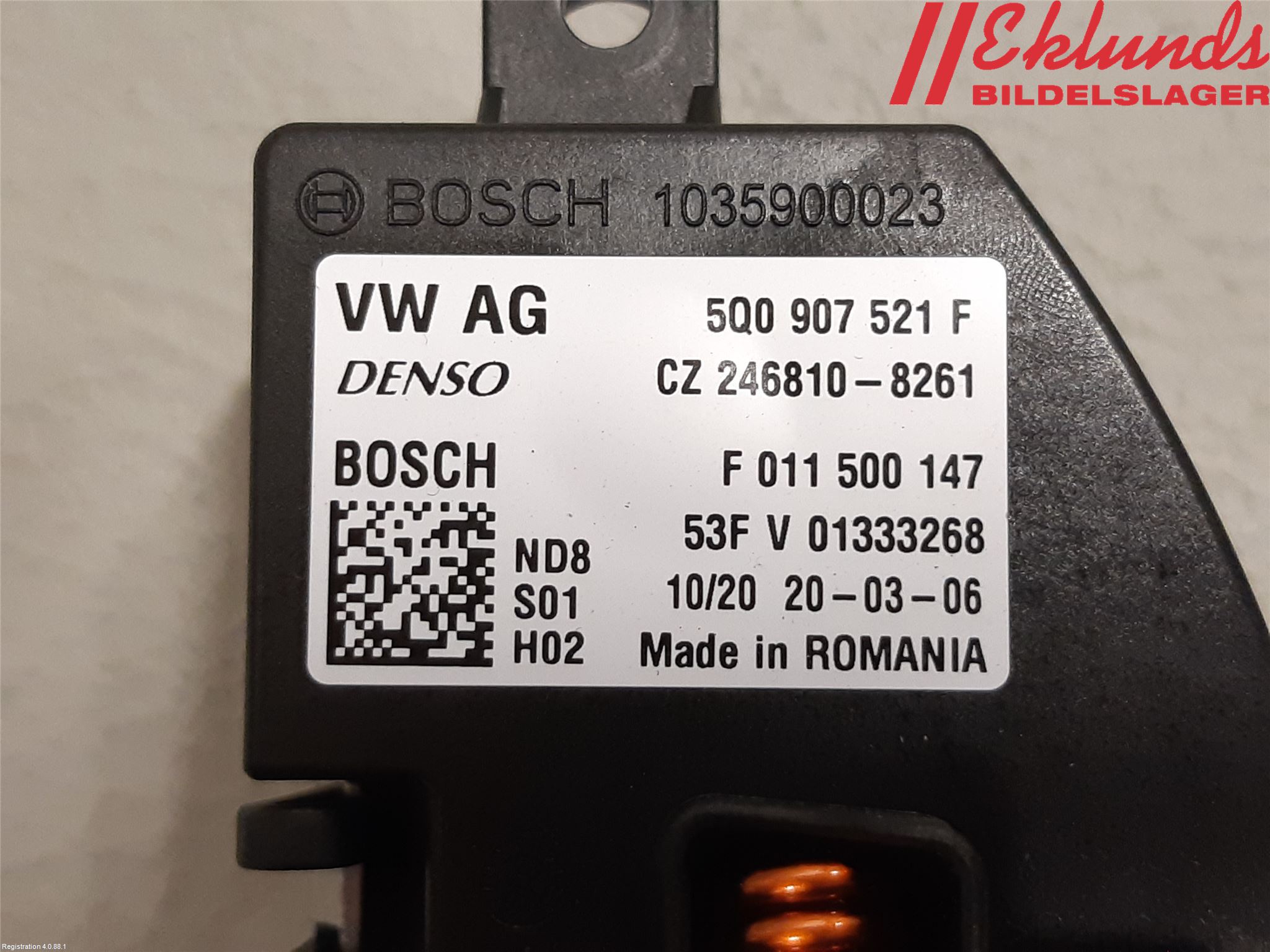 Skoda KAROQ 18- Värmefläktsmotstånd