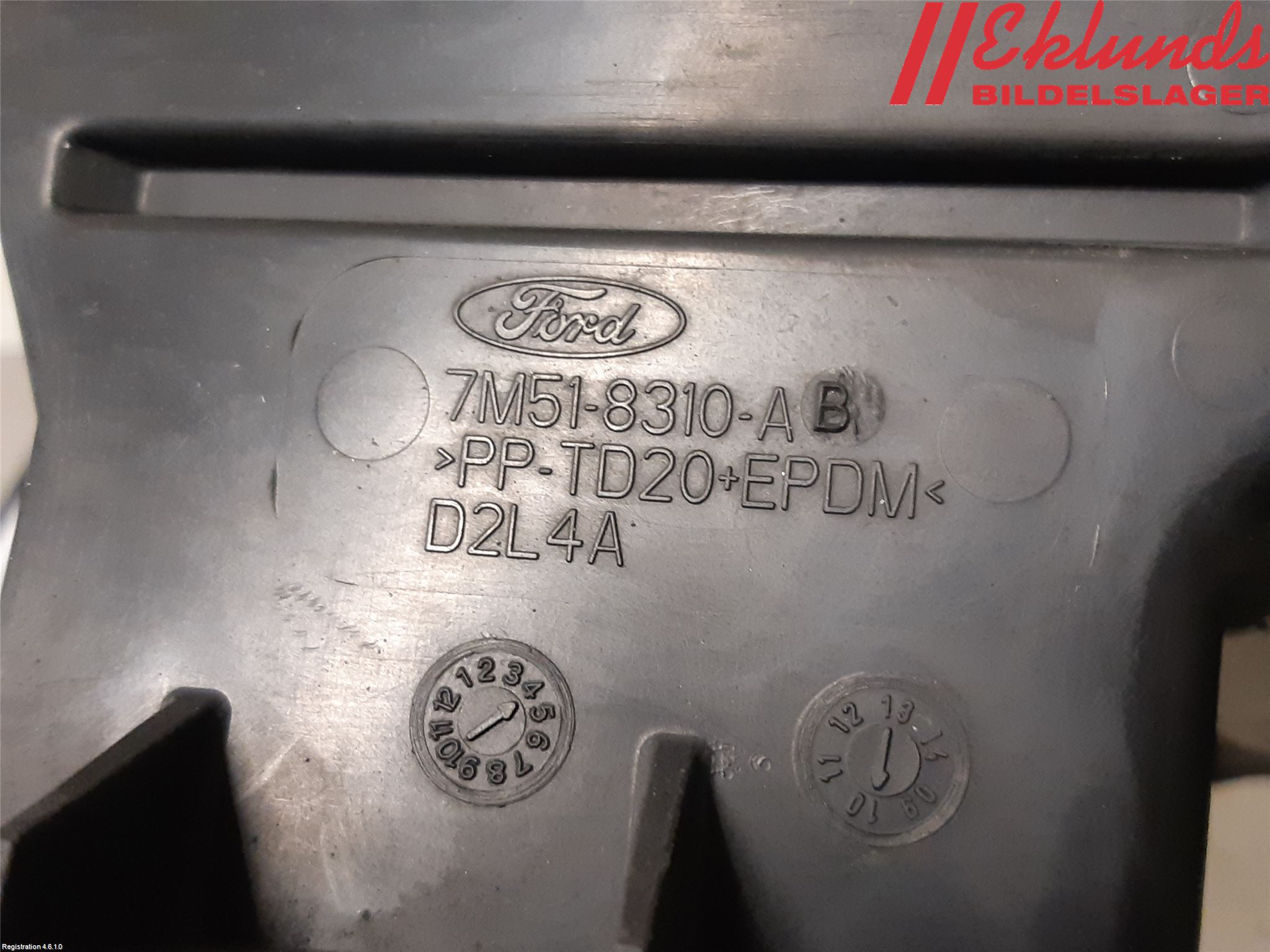 Ford FOCUS 08-11 Deflektor Plåt-Plast Kylning
