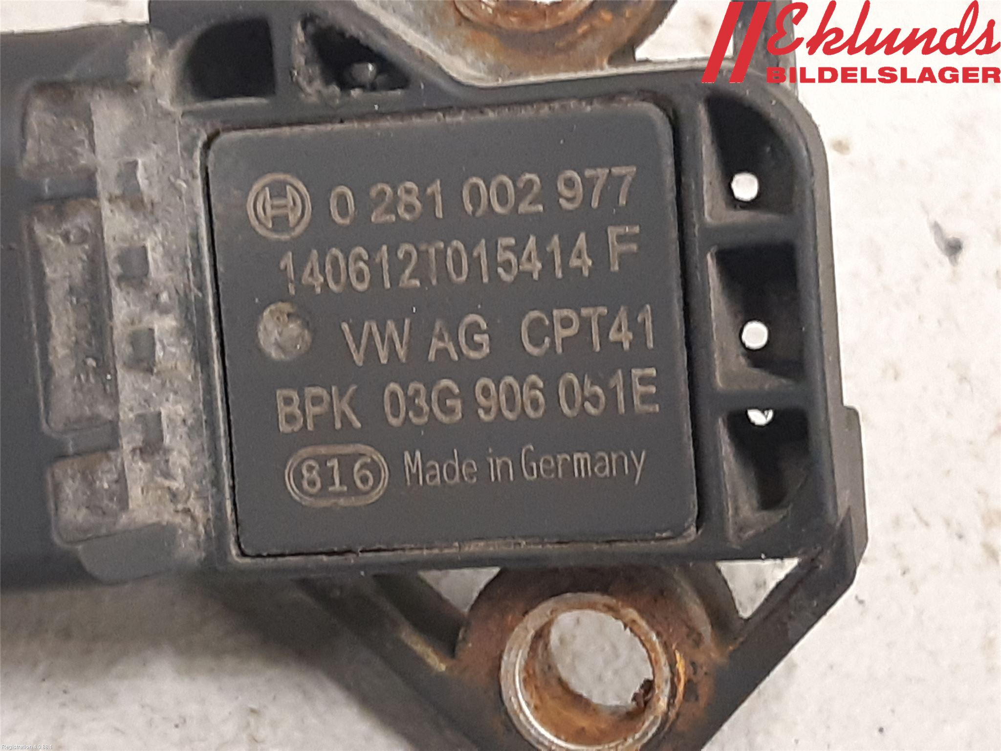 Volkswagen VW PASSAT 11-14 Givare Laddluftstryck