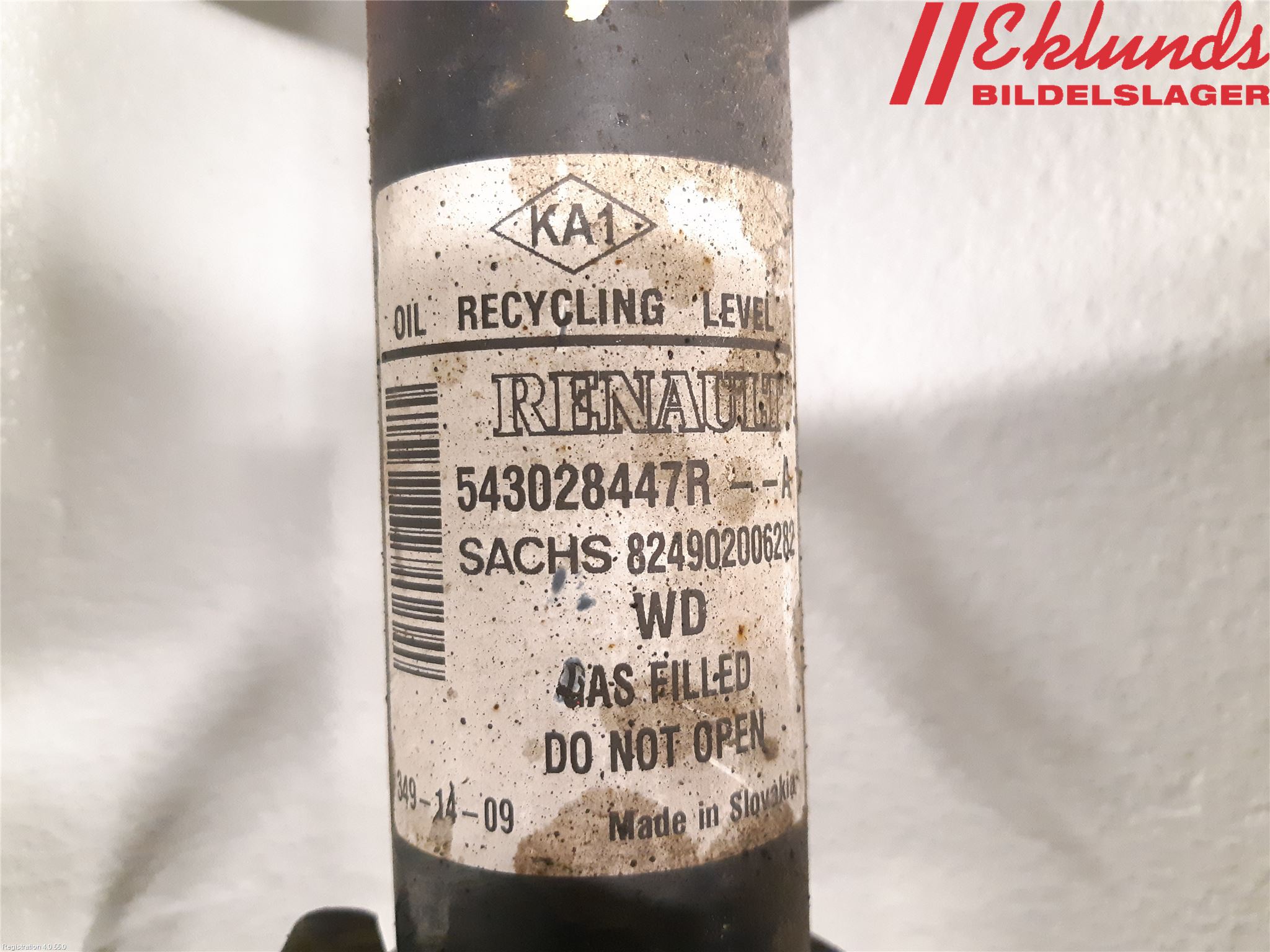 Dacia LODGY 12-18 Fjäderben Fram Vänster