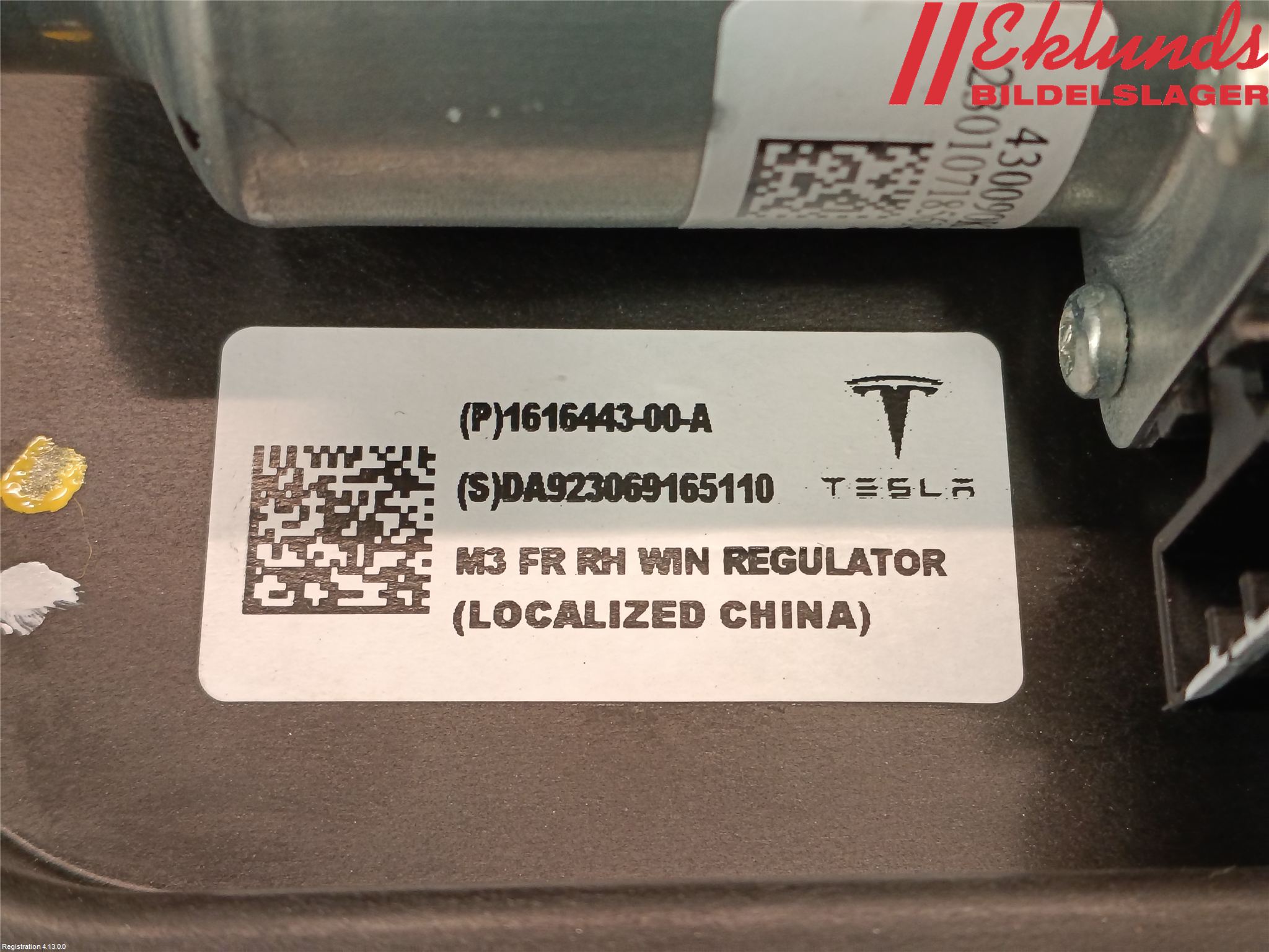 Tesla MODEL 3 17- Fönsterhiss El Kompl