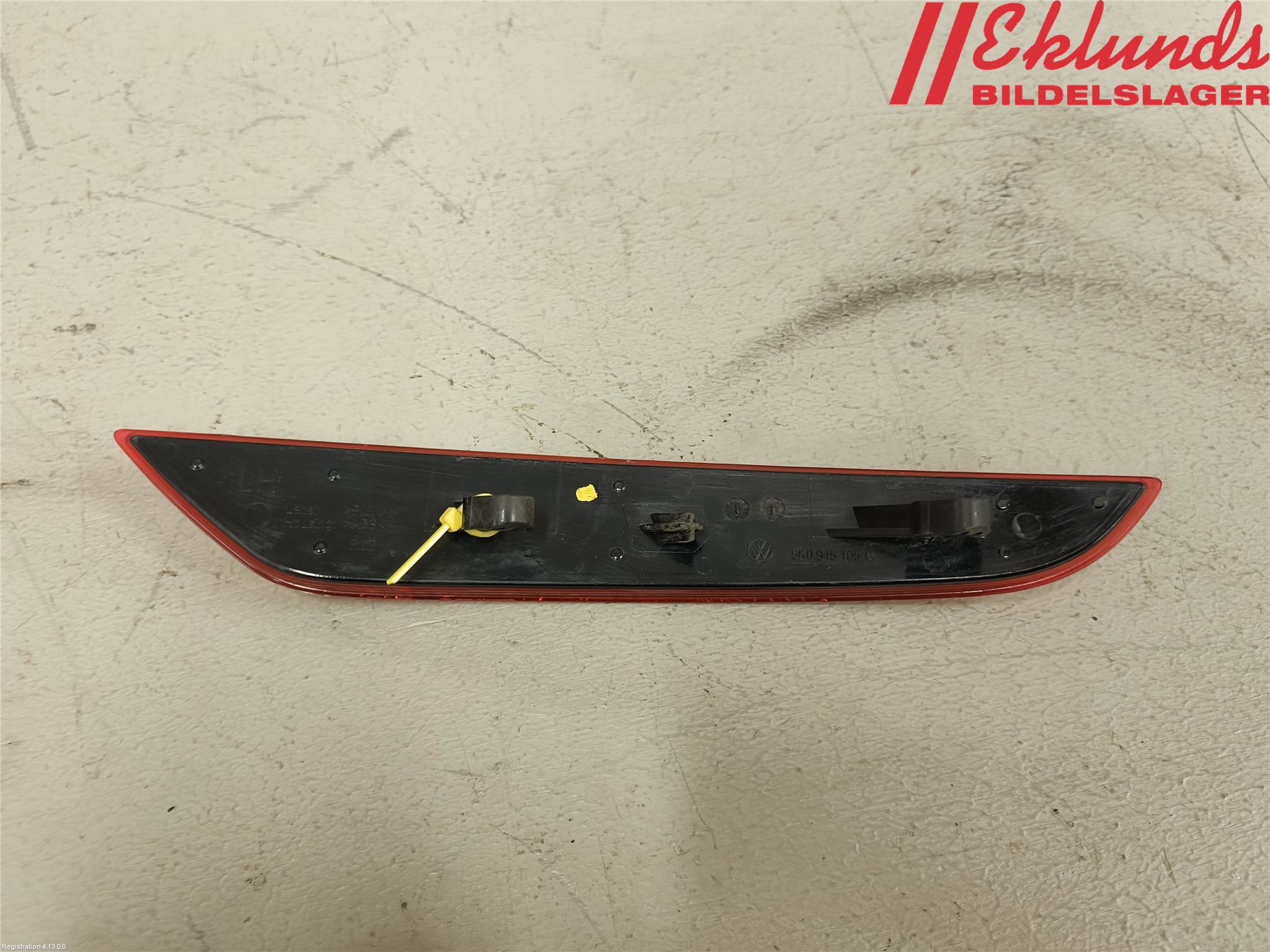Volkswagen VW GOLF VI 09-13 Dimljus/Reflex Bak