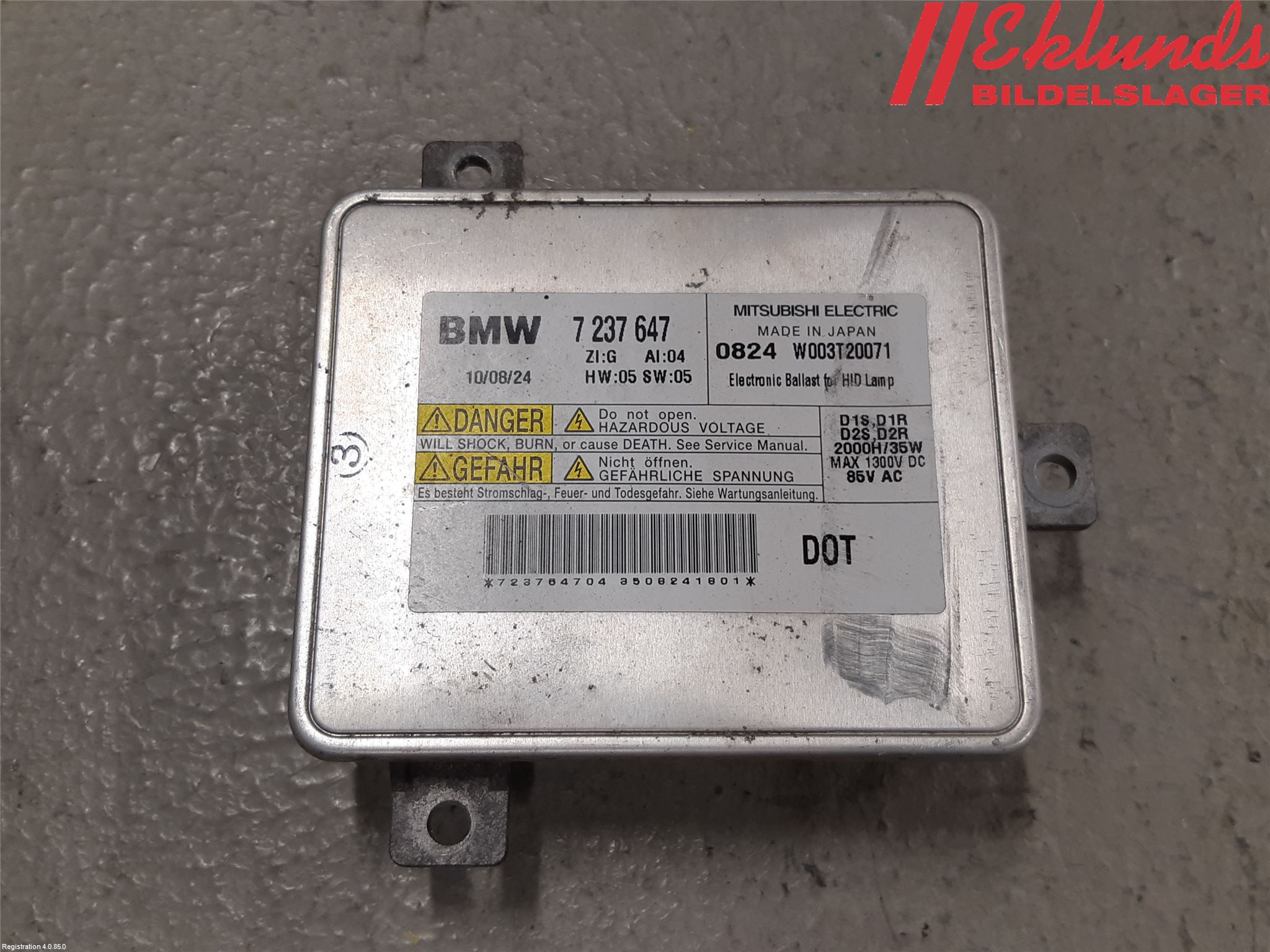 BMW 5 F10/F11/F18 09-17 Styrenhet Strålkastare
