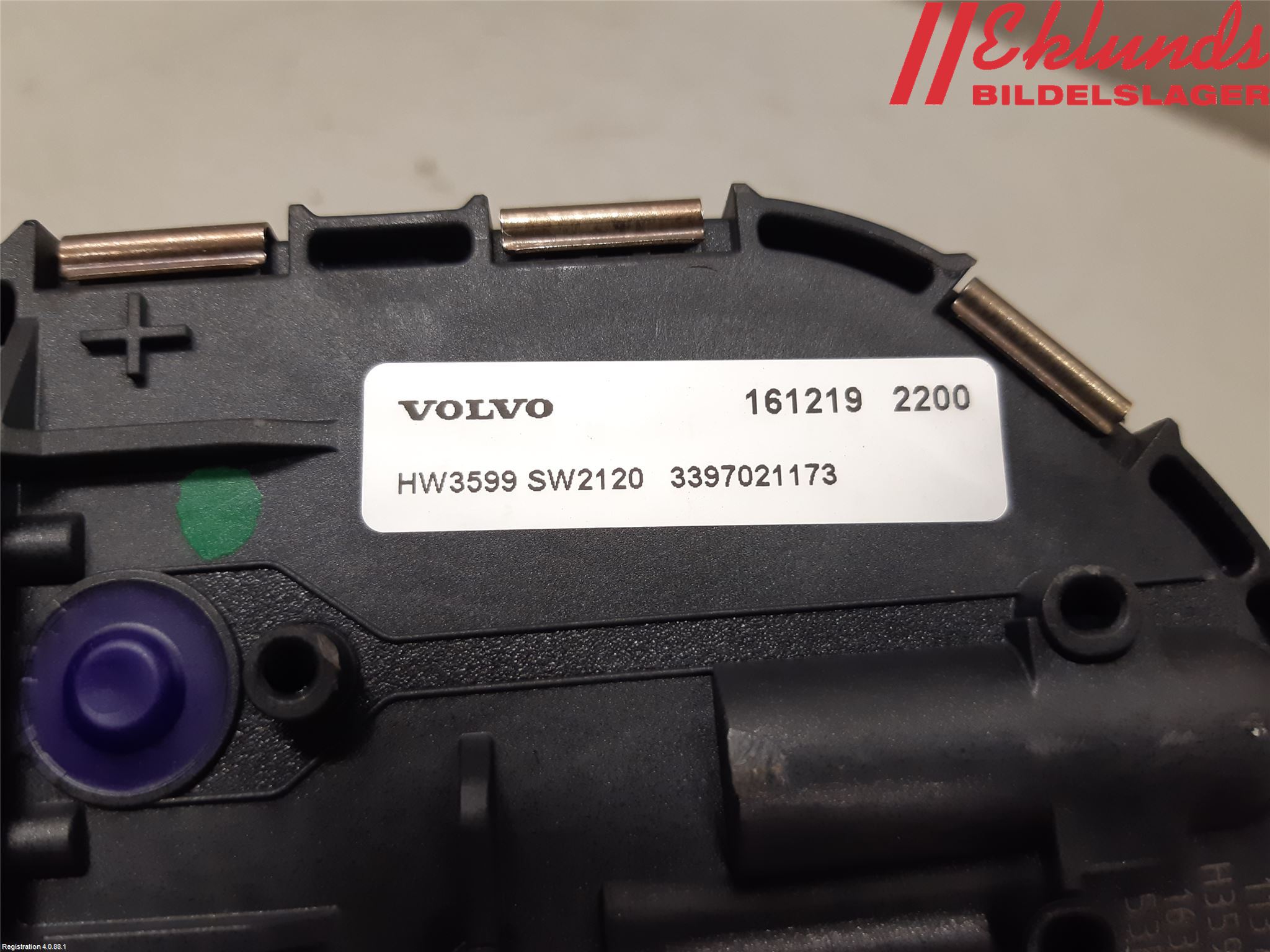 Volvo V60 CROSS COUNTRY 16-18 Torkarmotor Vindruta