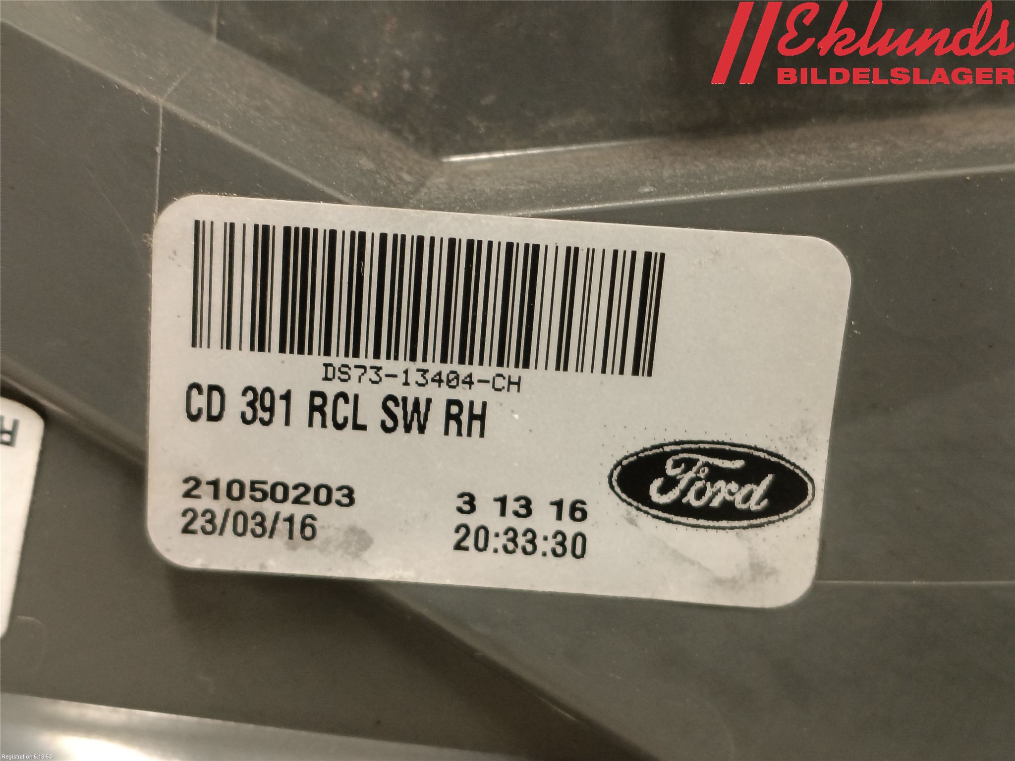 Ford MONDEO 15-22 Bakljus Höger