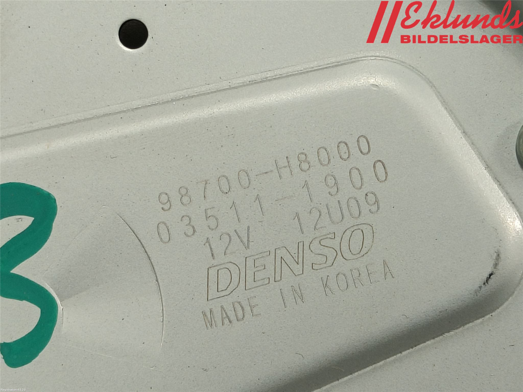 Kia RIO 17- Torkarmotor Baklucka