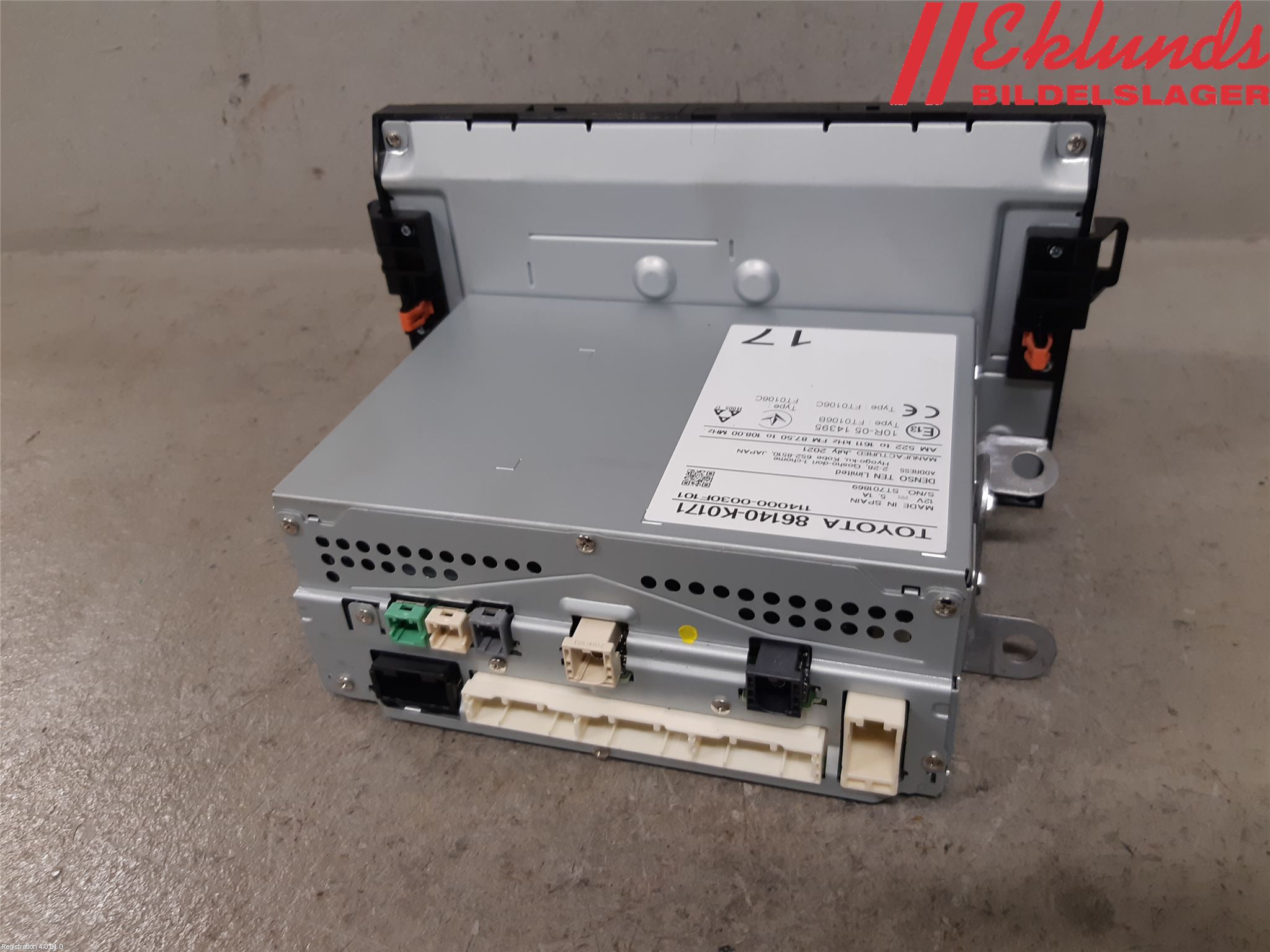 Toyota YARIS XP21 20- Cd Radio - Multimediapanel