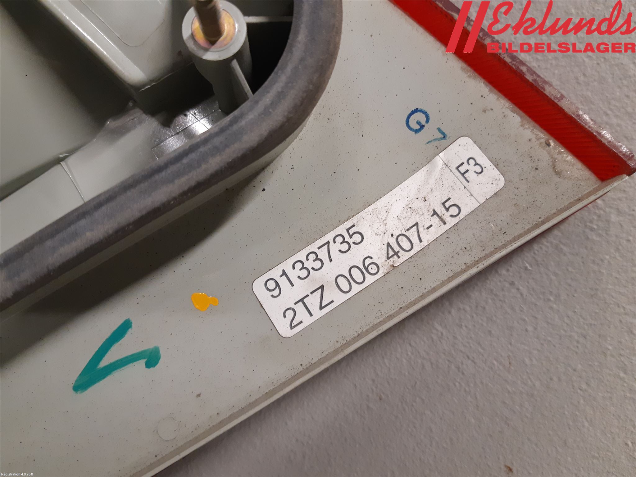 Volvo 940 91-98 Bakljus Lucka Vä