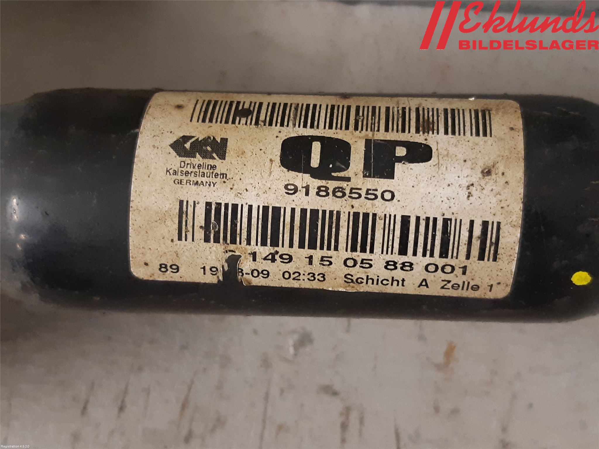 Saab 9-3 VER2/VER3 08-15 Drivaxel Fram Höger