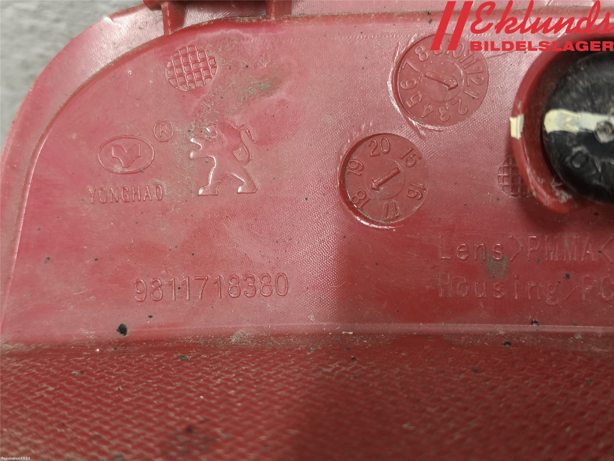 Peugeot 3008 17-24 Dimljus/Reflex Bak