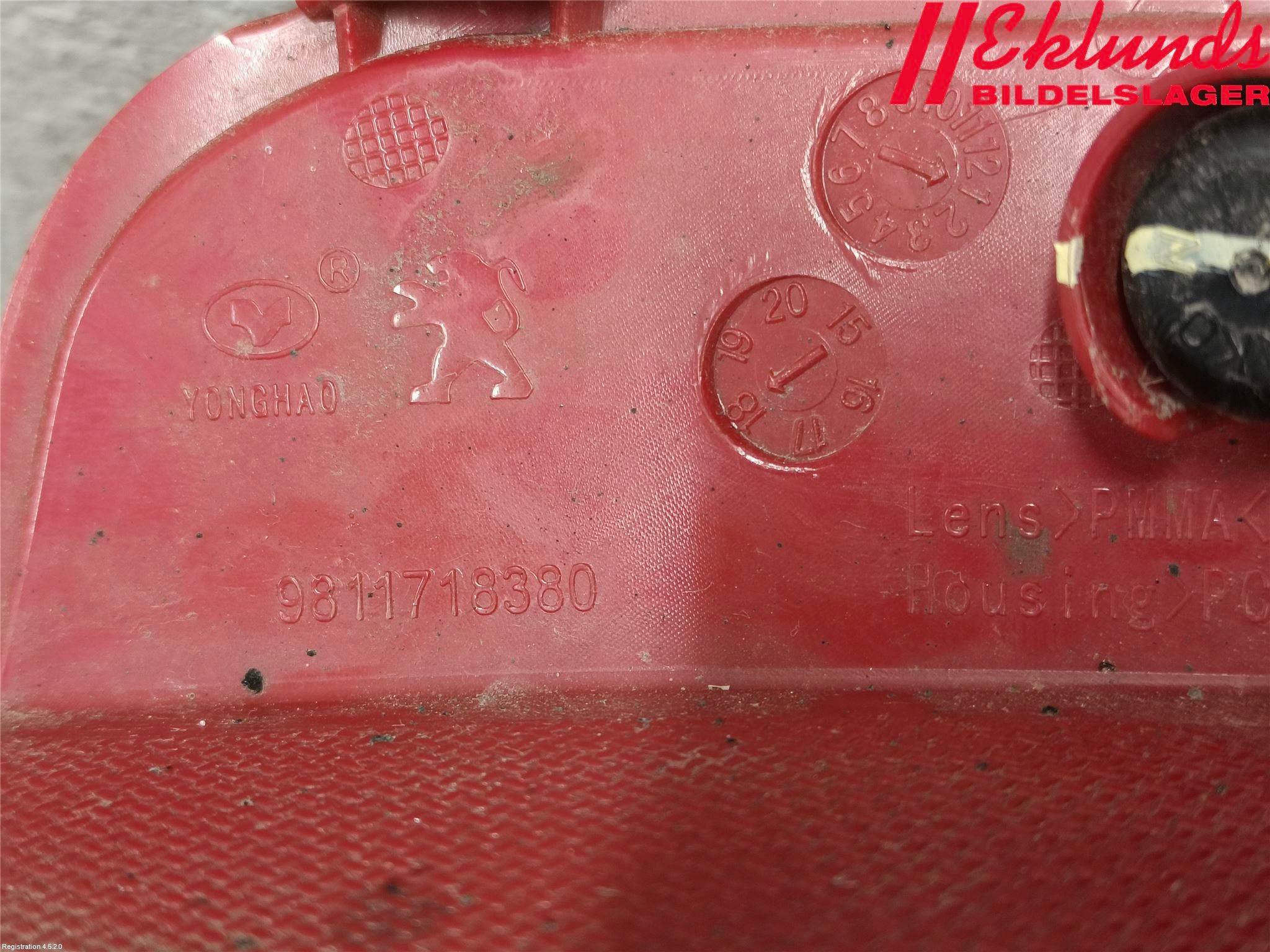 Peugeot 3008 17-24 Dimljus/Reflex Bak