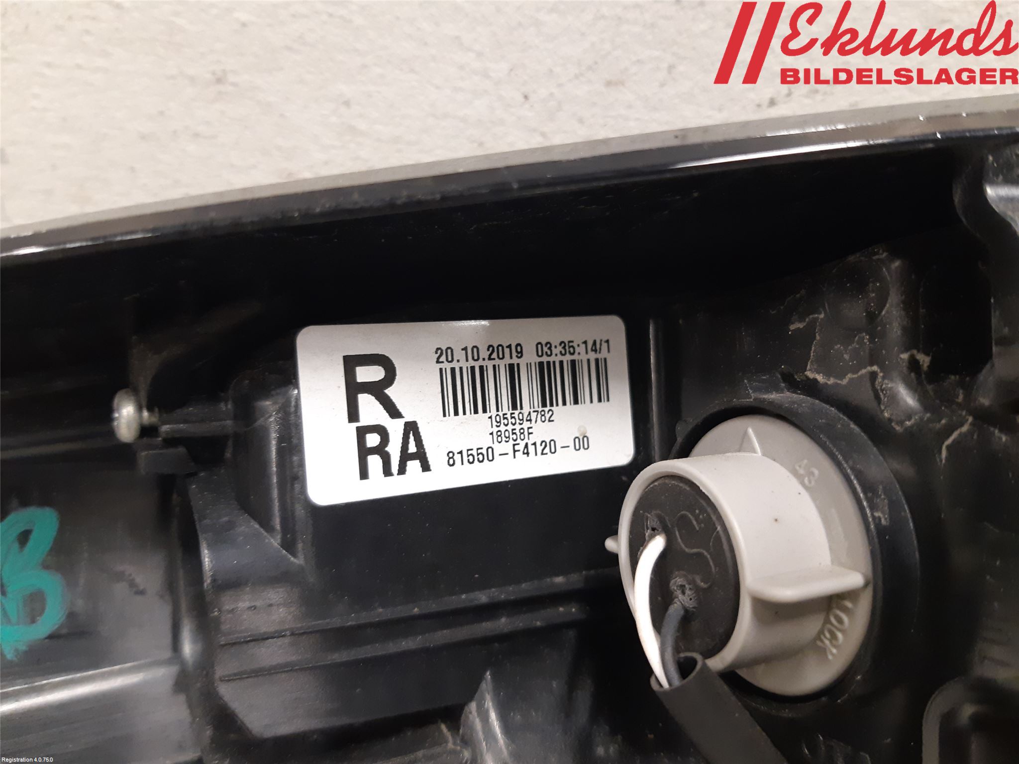 Toyota C-HR 16-23 Bakljus Höger