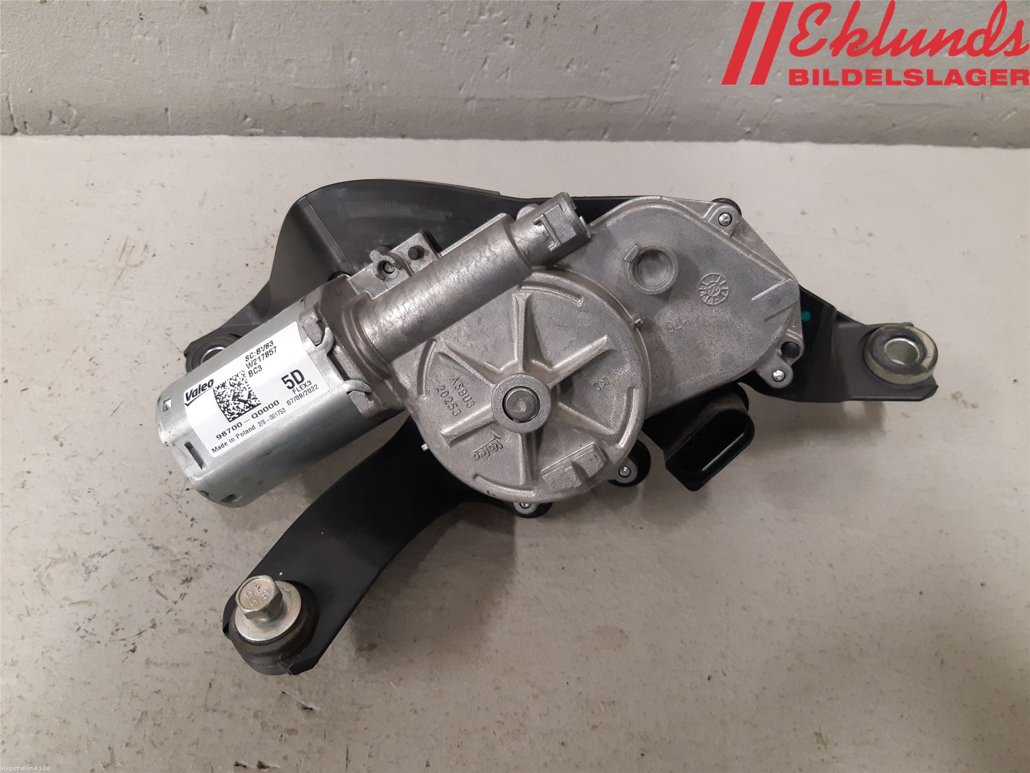 Hyundai i20 BC 21- Torkarmotor Baklucka