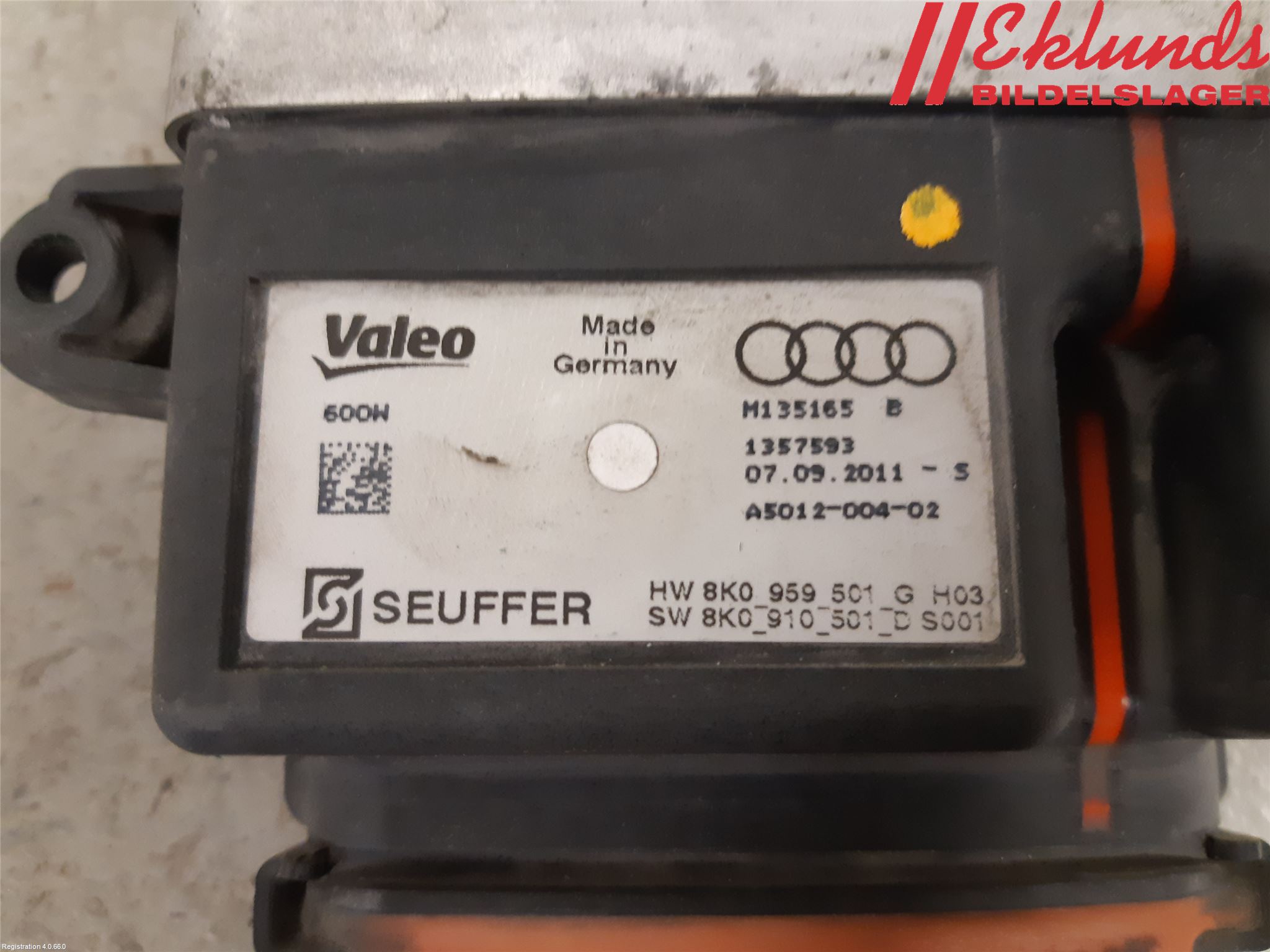 Audi A5 07-16 Kylfläktsmotstånd