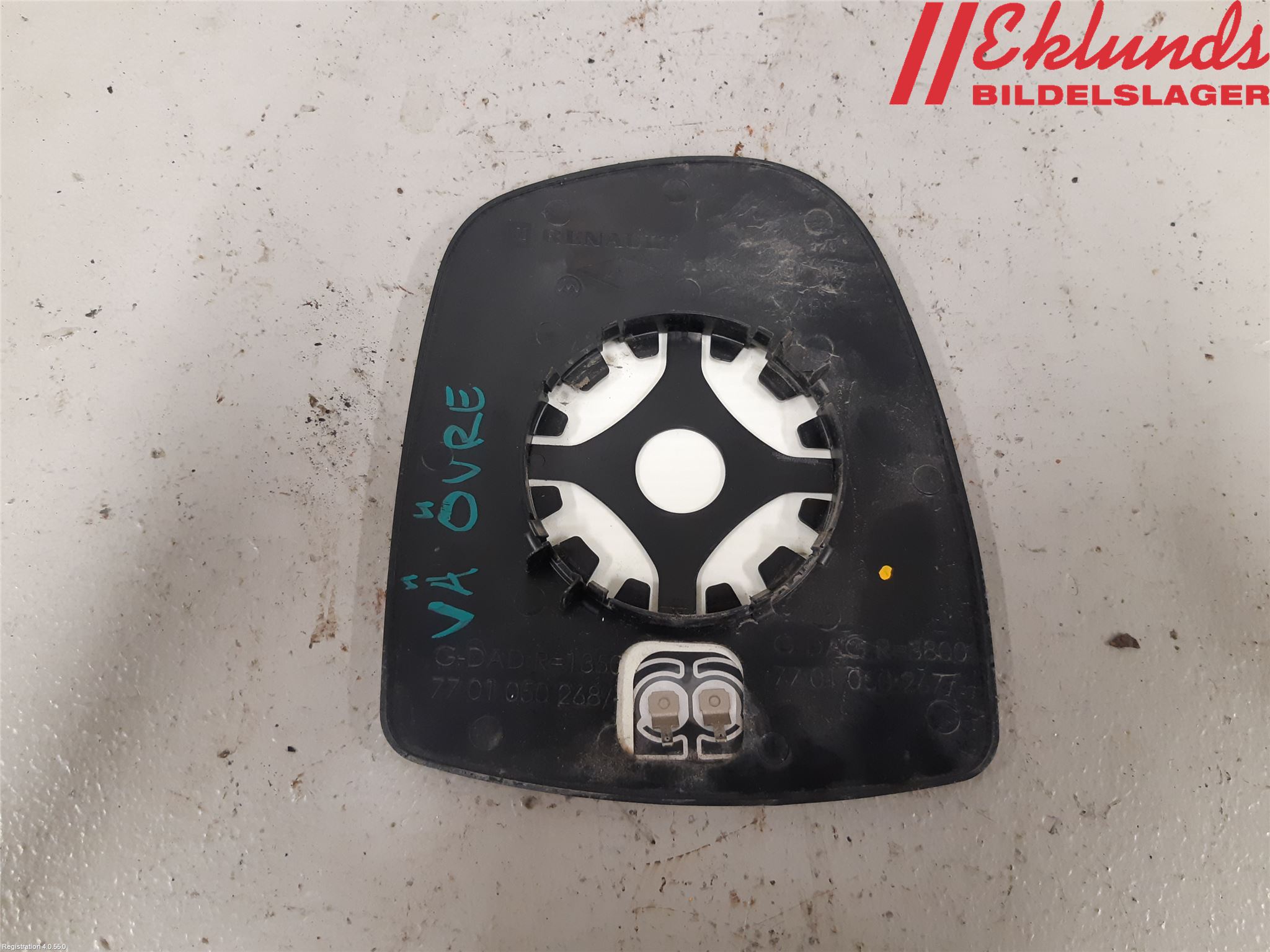 Renault TRAFIC   02-14 Spegelglas Vä