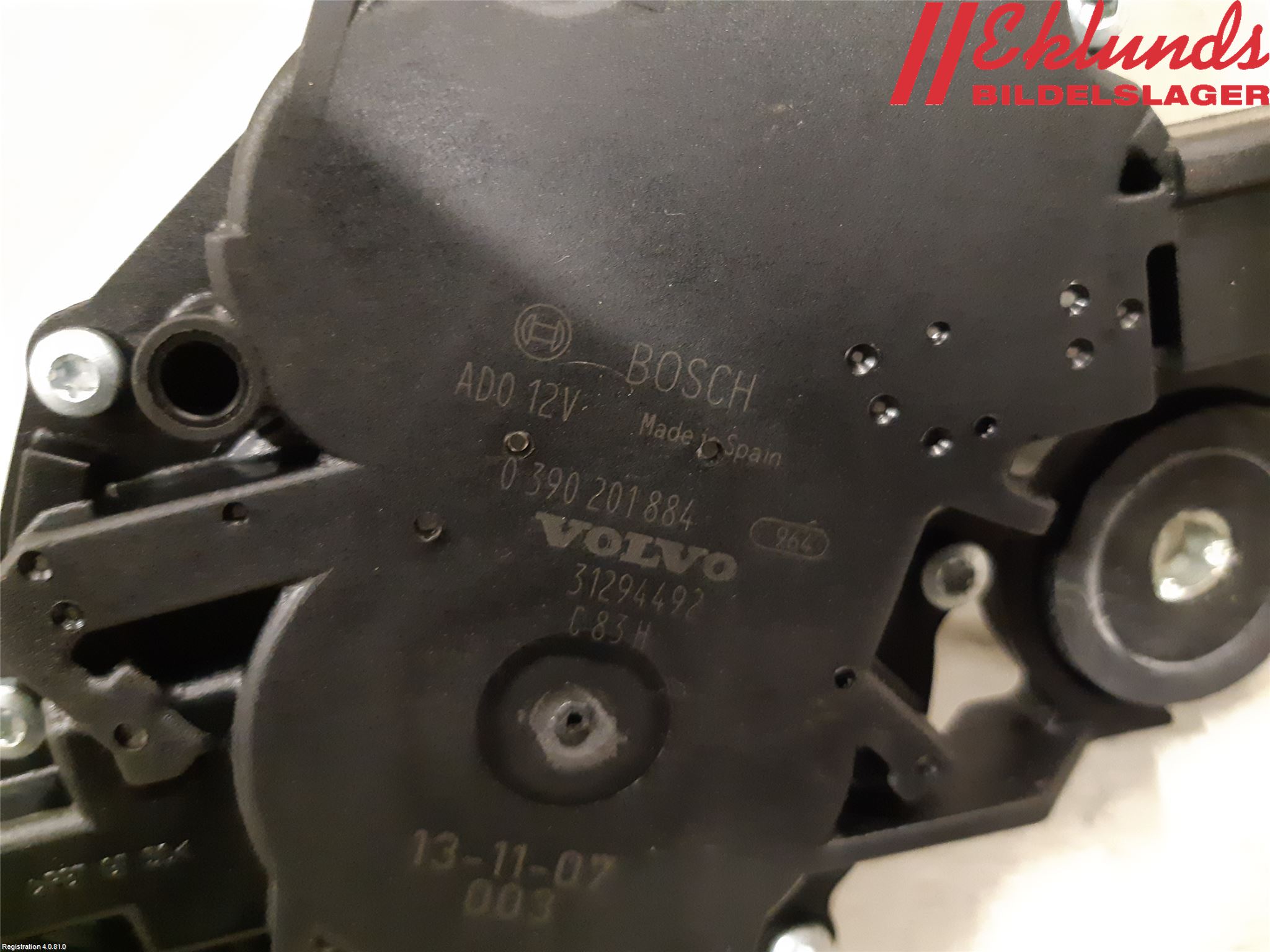 Volvo V40 12-19 Torkarmotor Baklucka