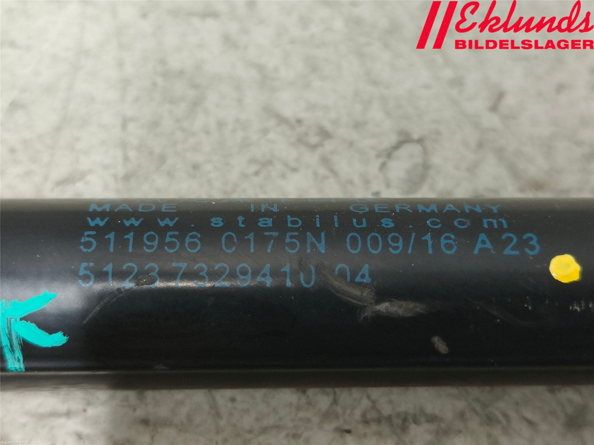 BMW X1 F48 15-22 Gasfjäder Motorhuv