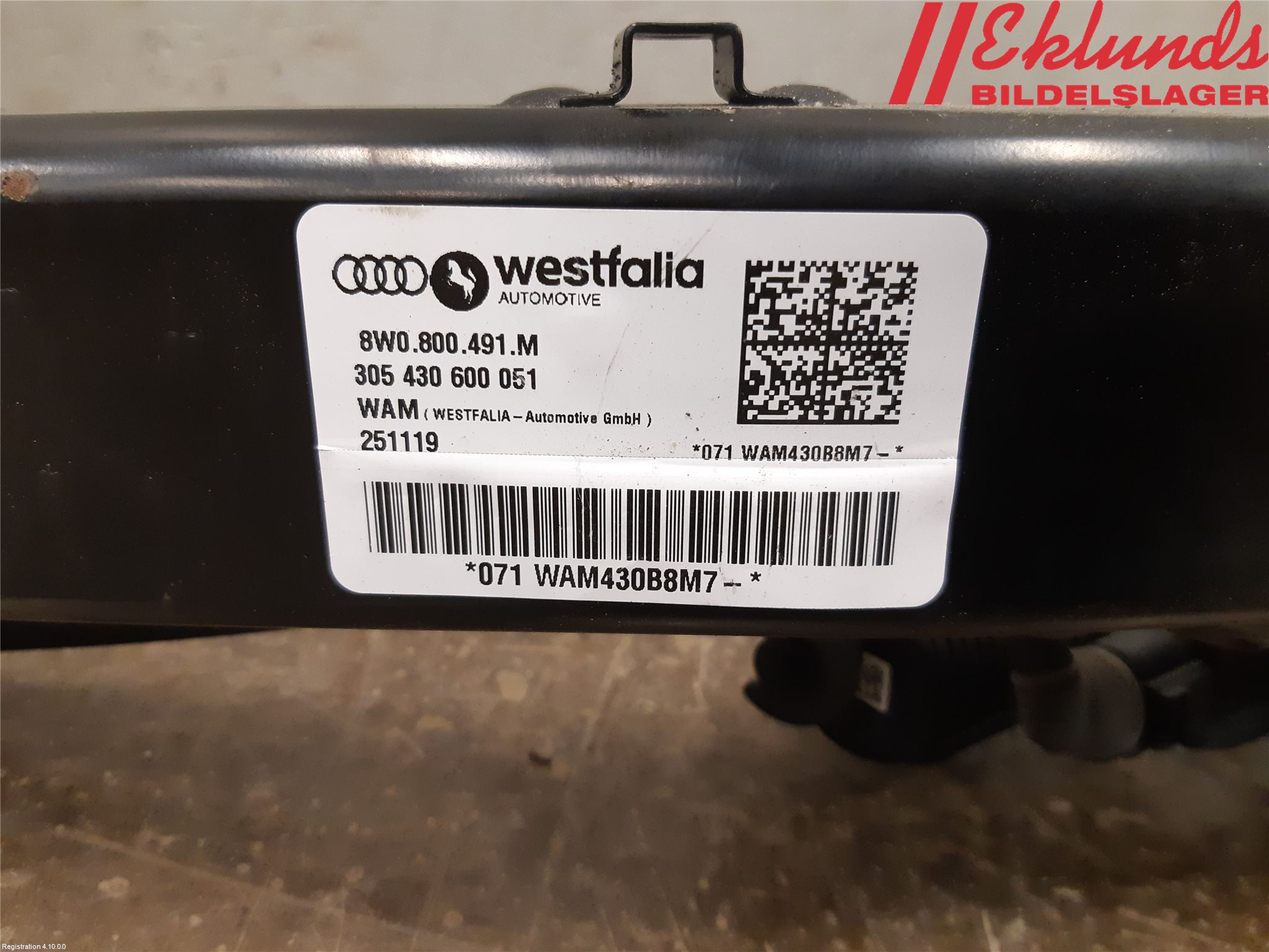 Audi A4/S4 B9 20- Dragkrok